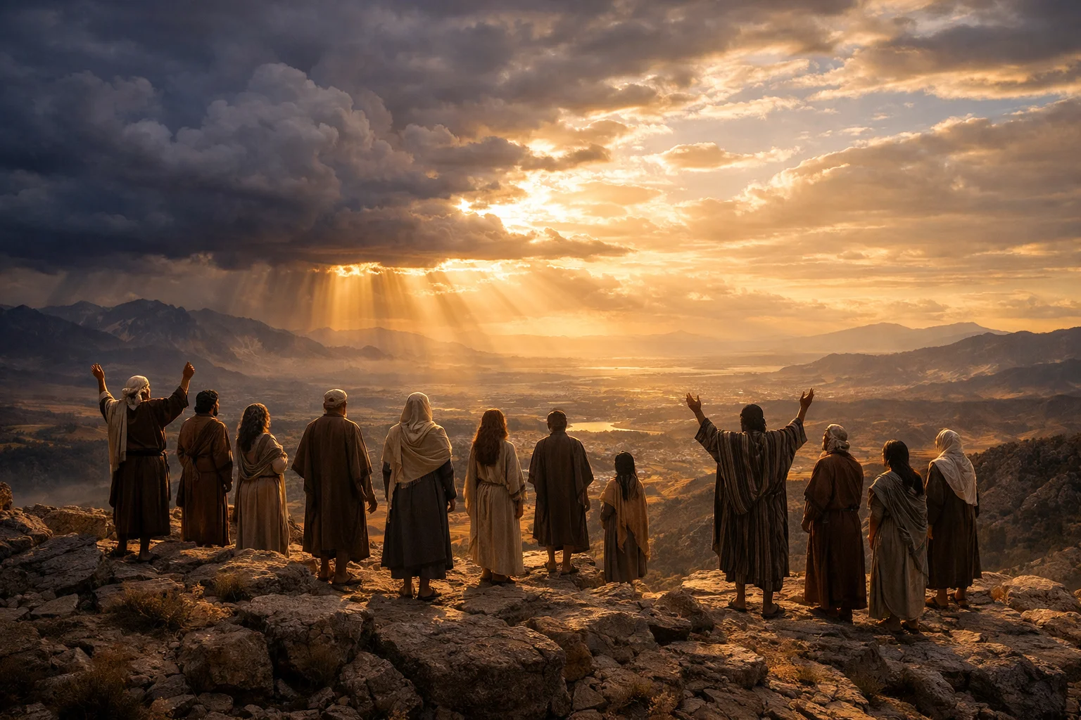 All Humanity Gazes on God's Exalted Works