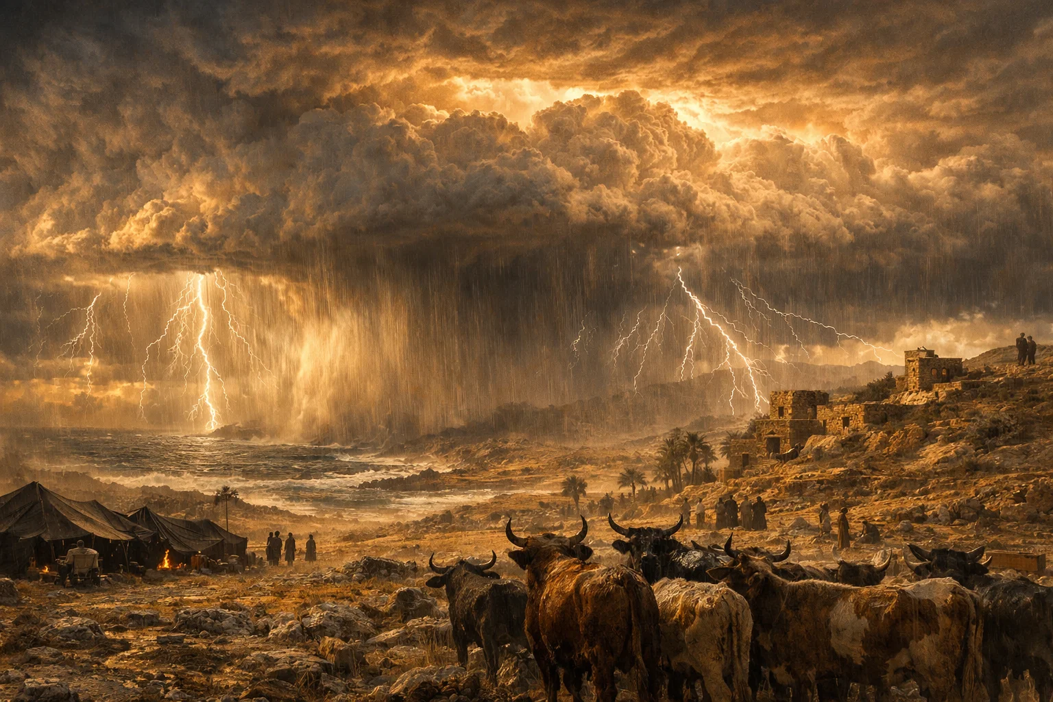 Rain, Lightning, and Thunder from the Divine Pavilion