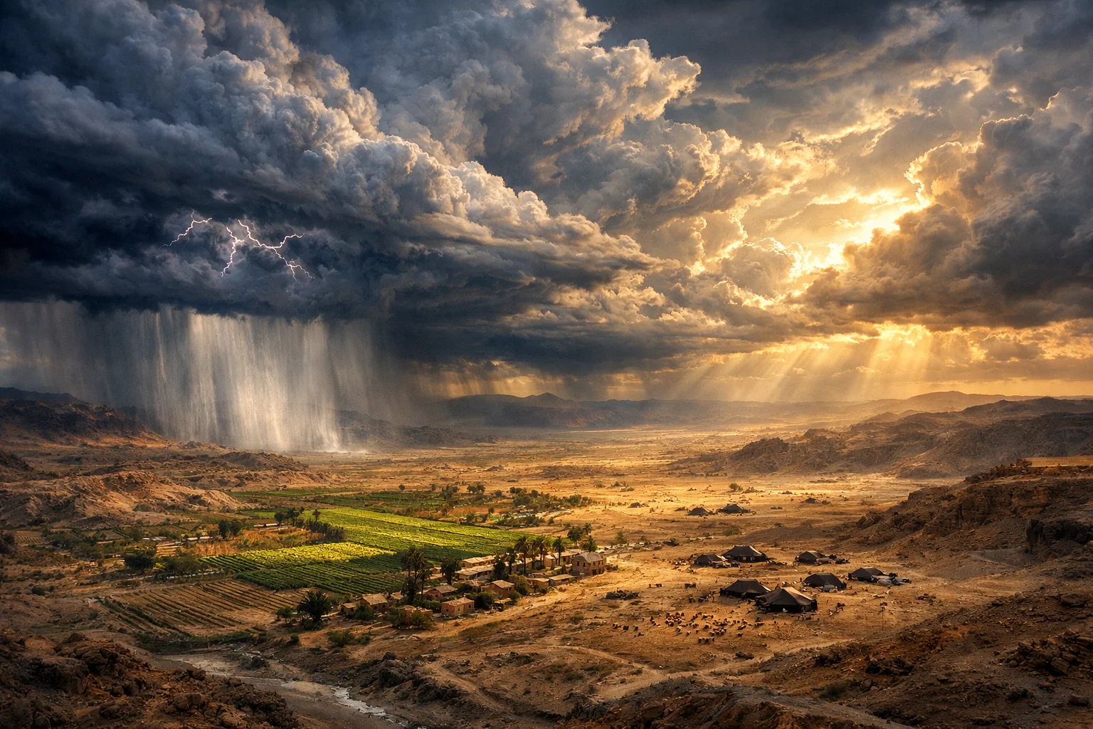 Clouds Swirling at His Command