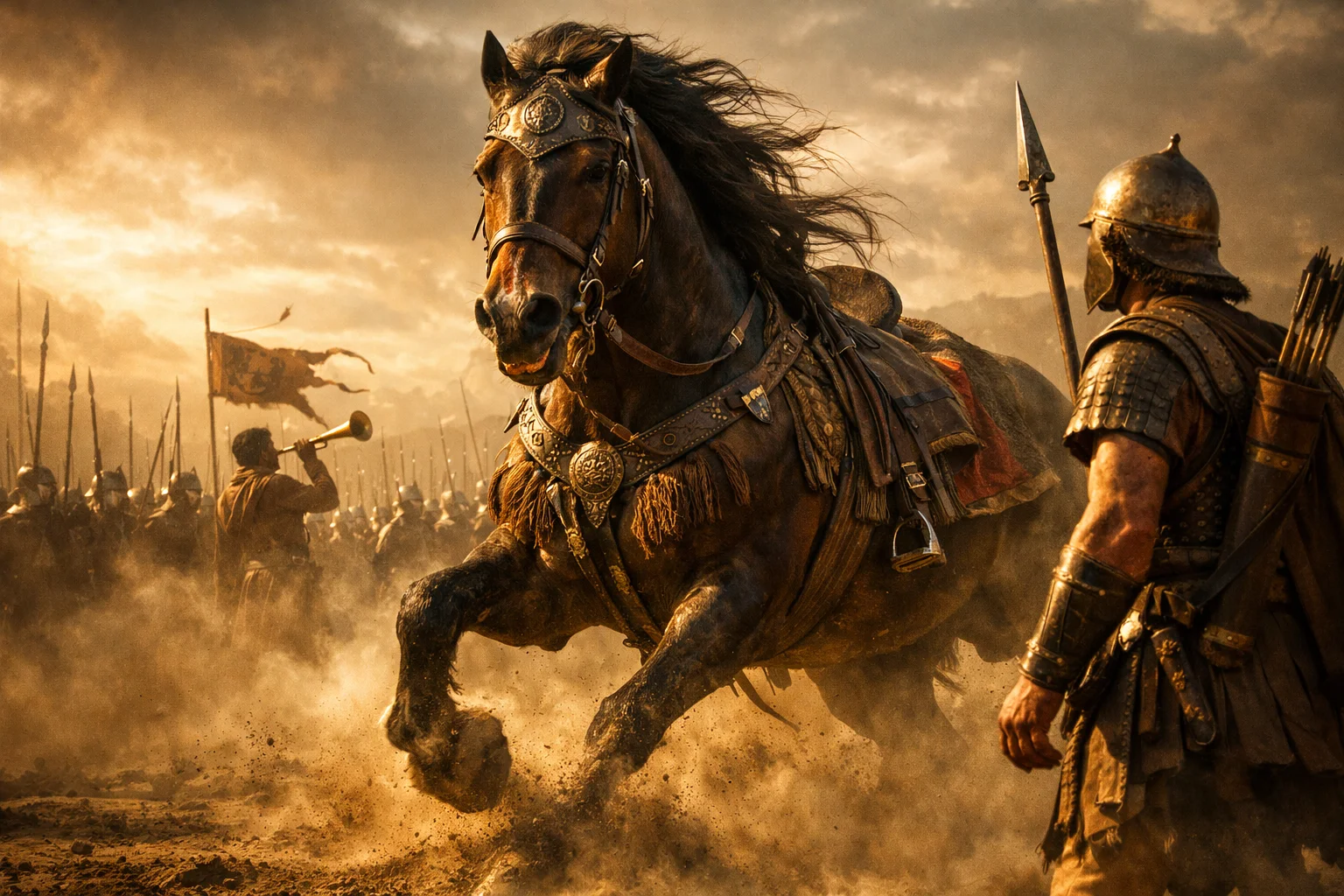 The War Horse at the Trumpet Blast