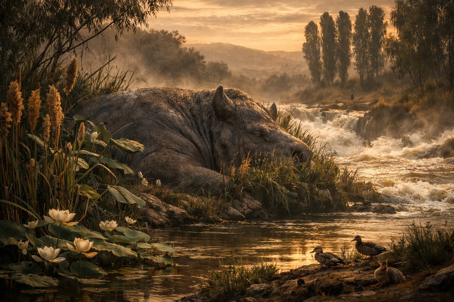 Behemoth Resting in the Marsh