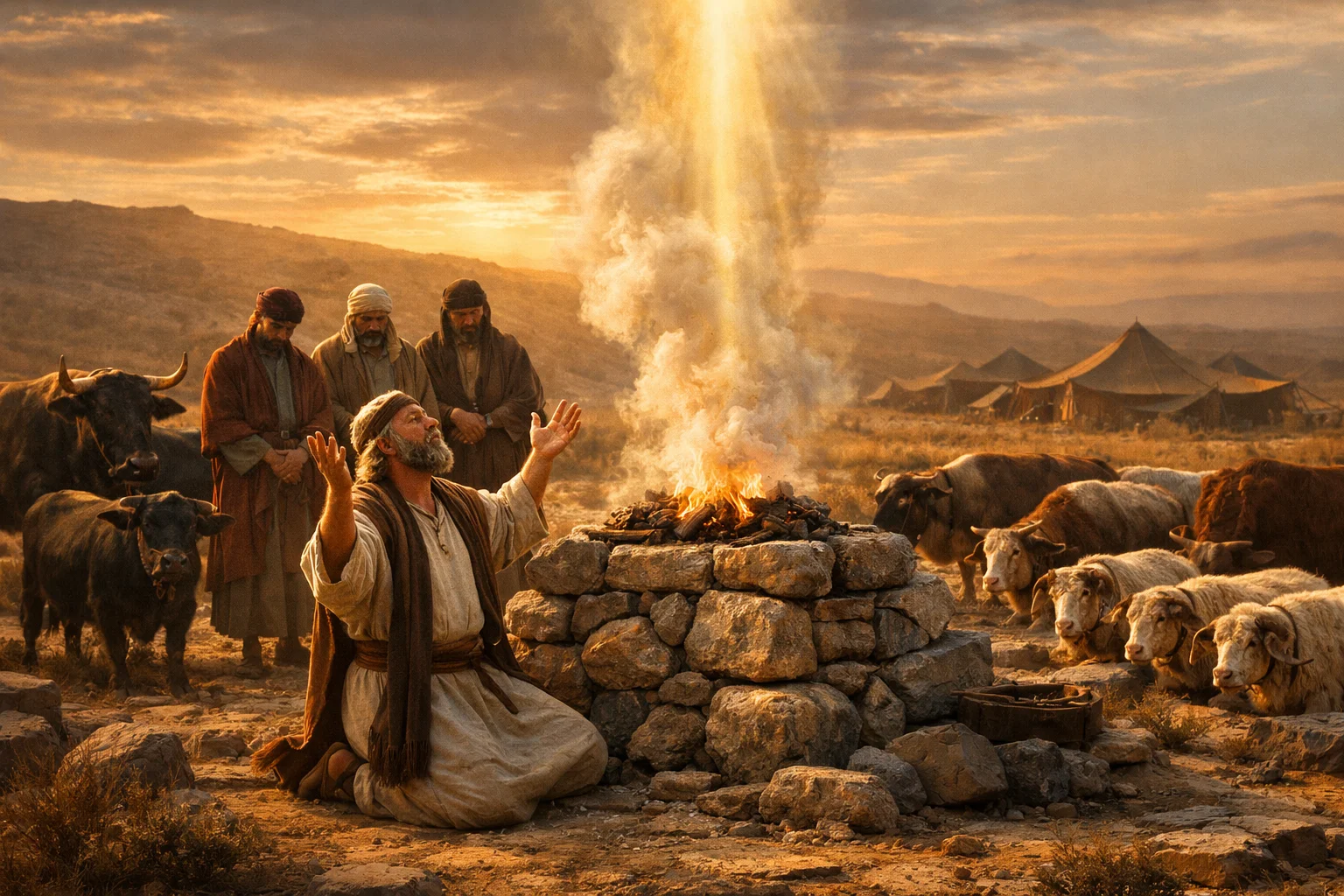 Job Prays for His Friends