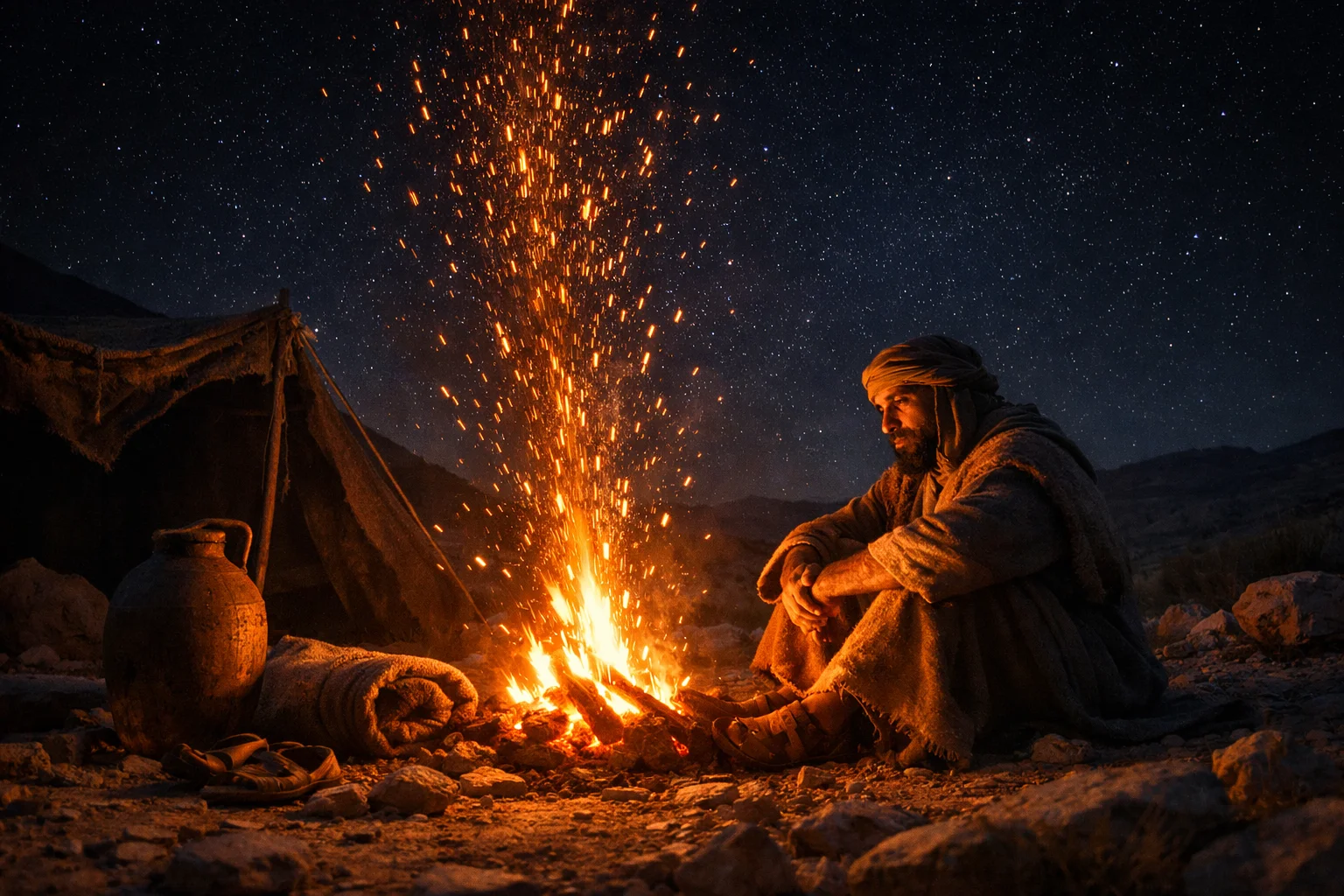 Sparks Fly Upward, Man Is Born to Trouble