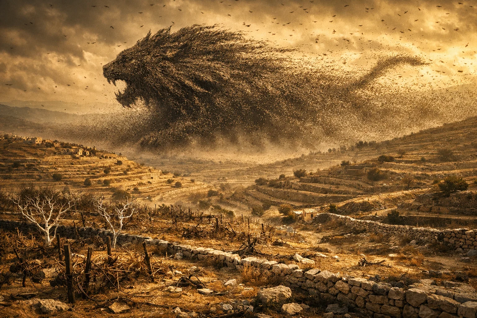 The Locust Army Devours the Land