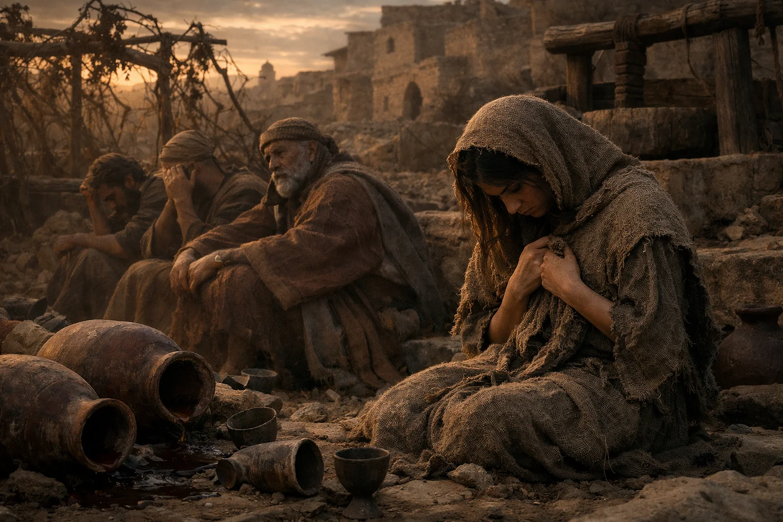 The Wine Drinkers and the Mourning Bride