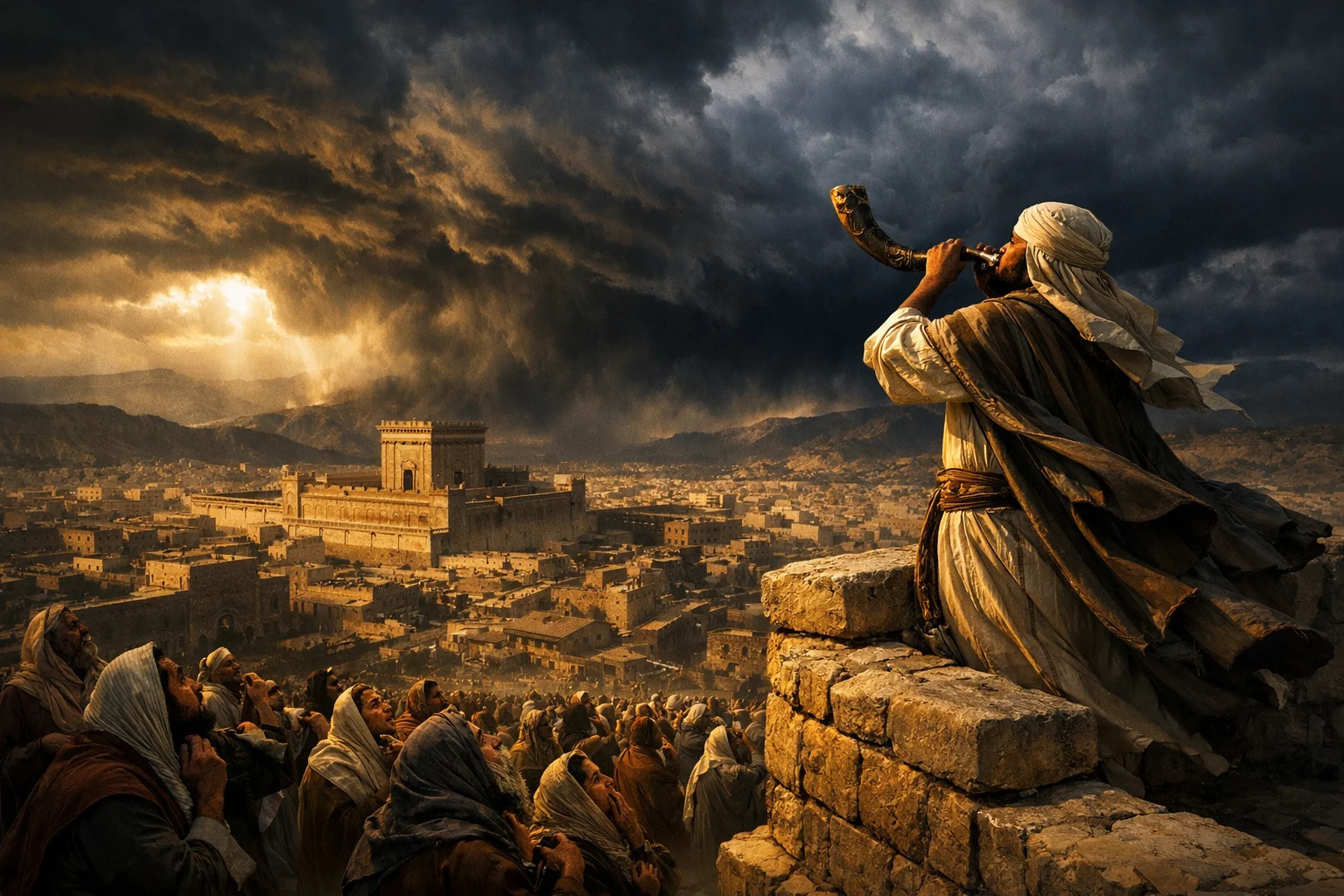 Trumpet Alarm on Zion