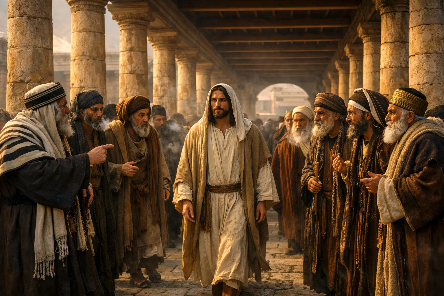 Winter Debate in Solomon’s Colonnade