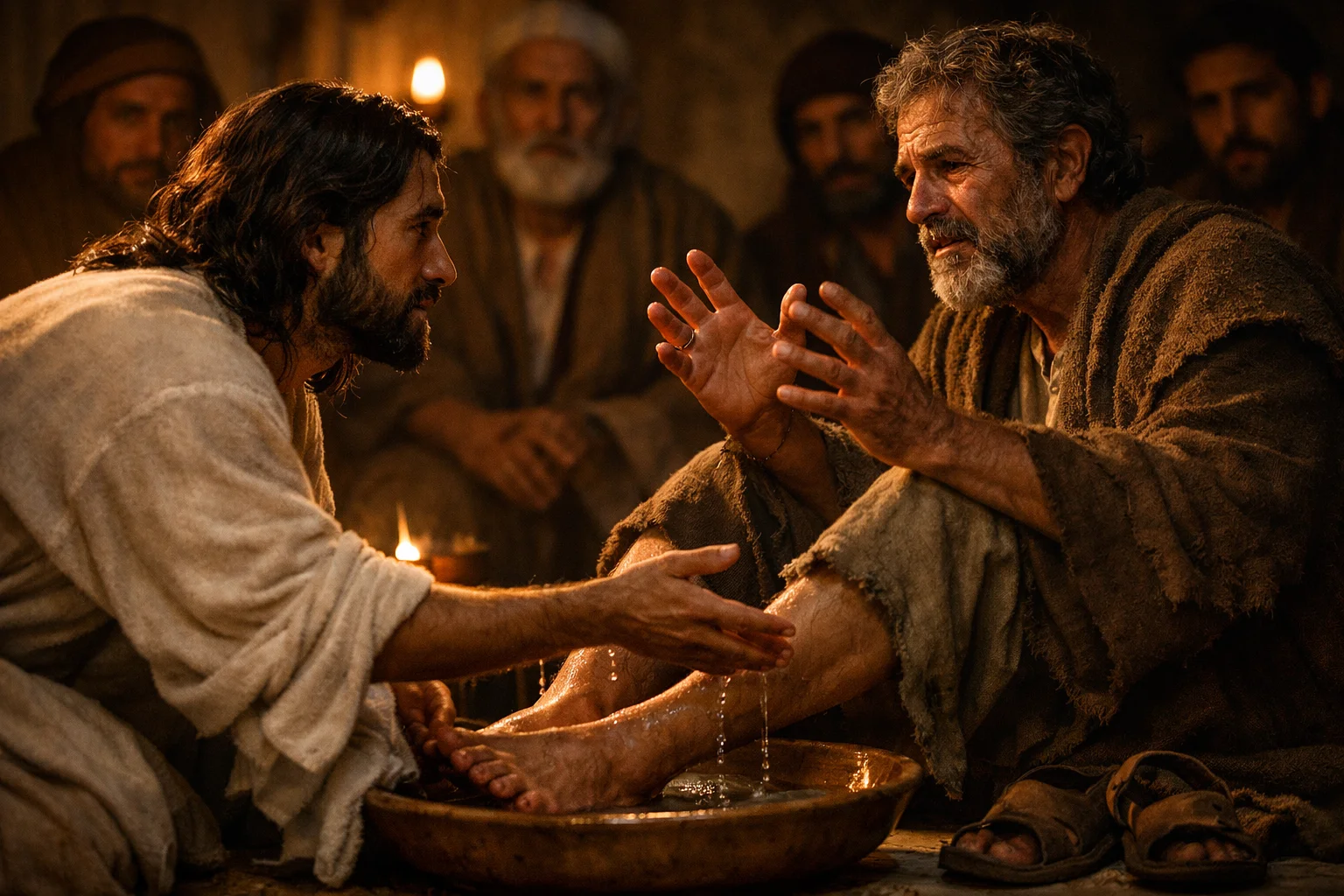 Peter Resists, Then Yields