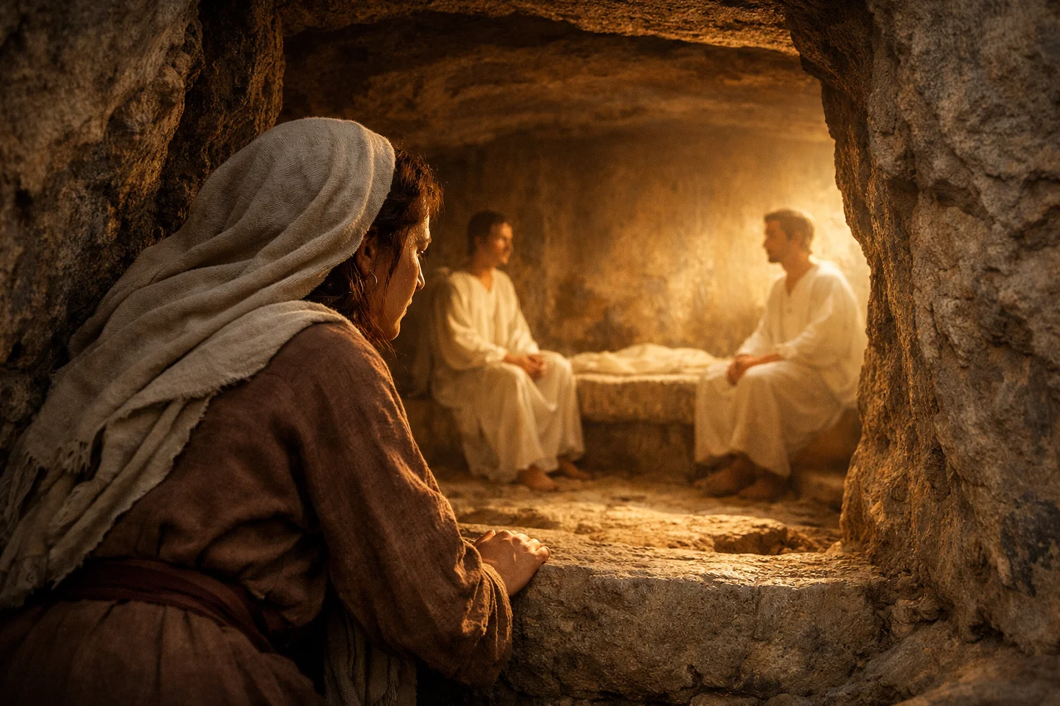 Mary Weeps Before the Angels