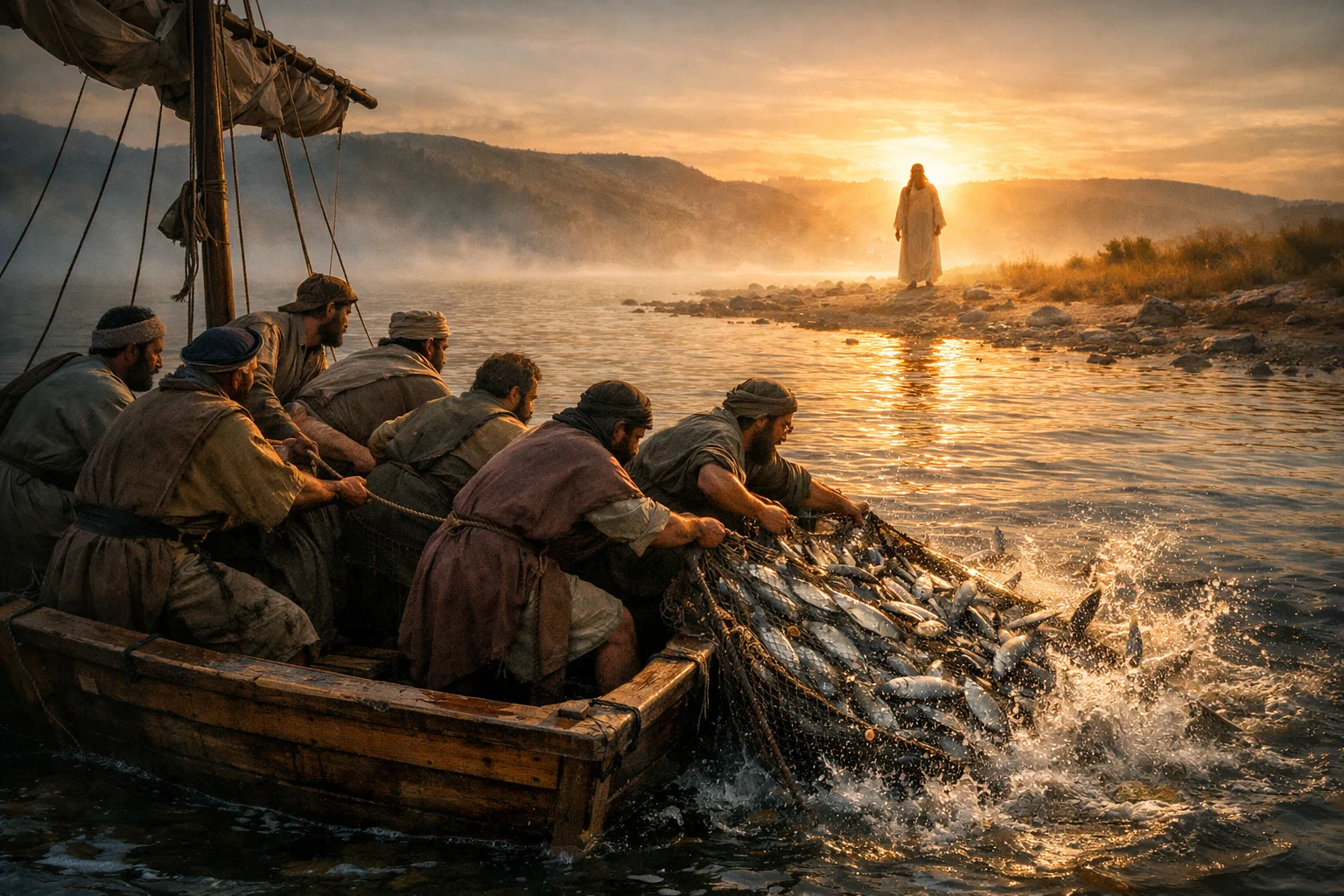 The Stranger on the Shore and the Miraculous Catch