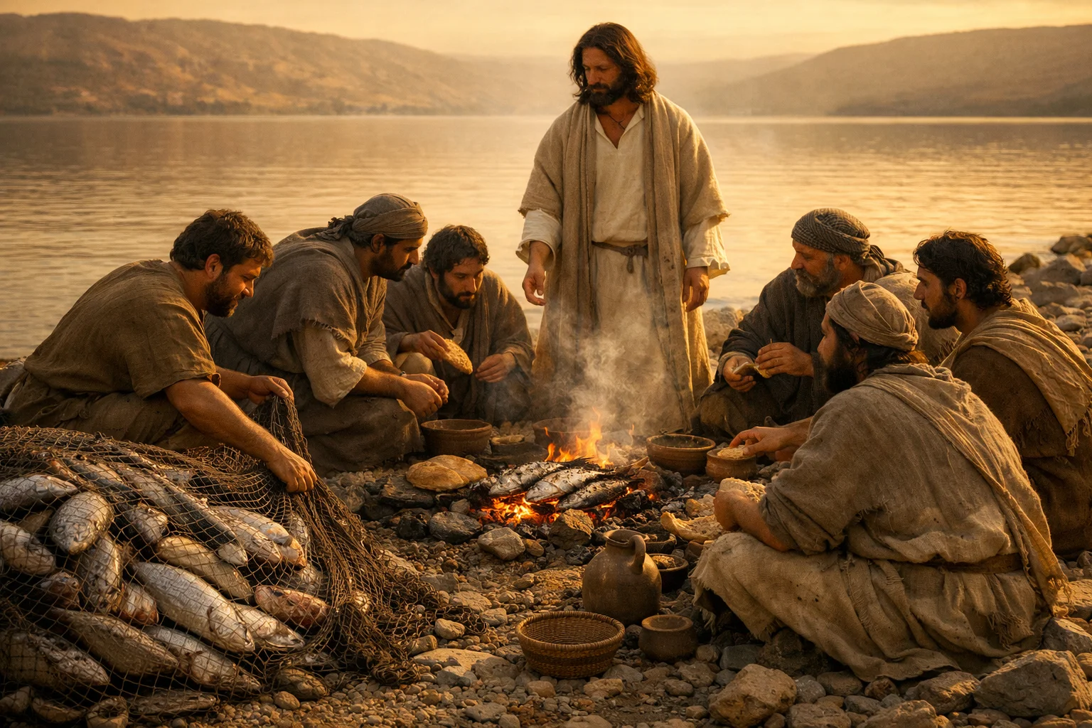 Breakfast by the Charcoal Fire