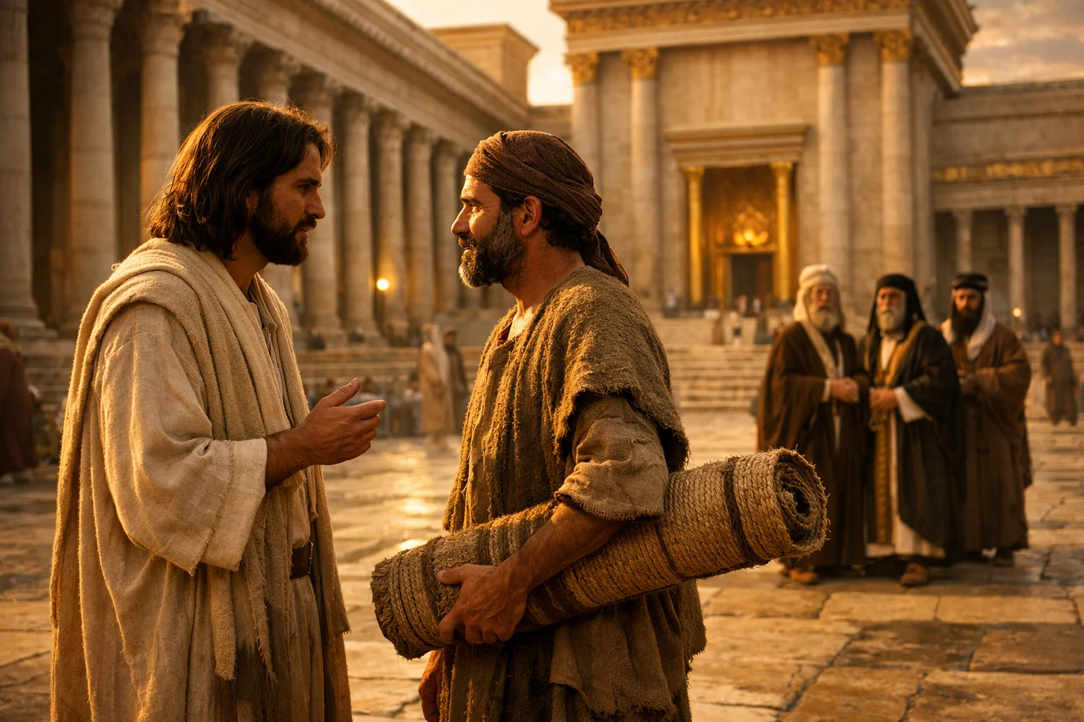 Jesus Finds Him in the Temple