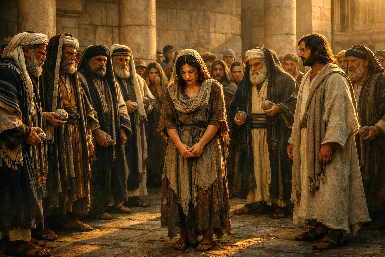 The Accused Woman Brought Forward