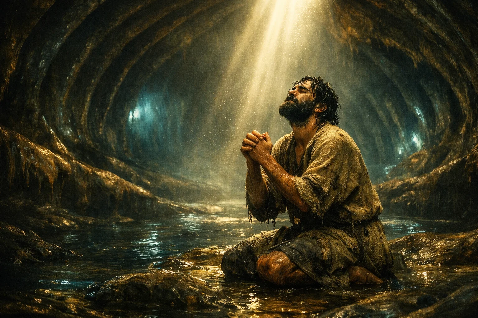 Jonah Prays Inside the Fish