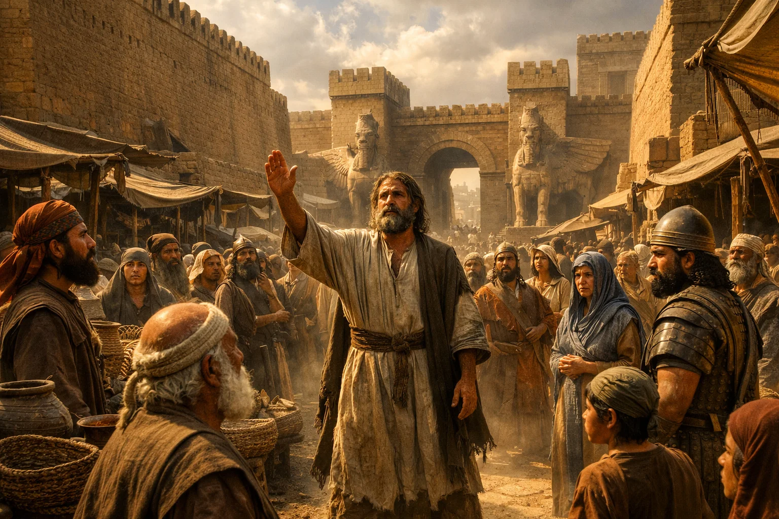 Jonah Proclaims Judgment in Nineveh