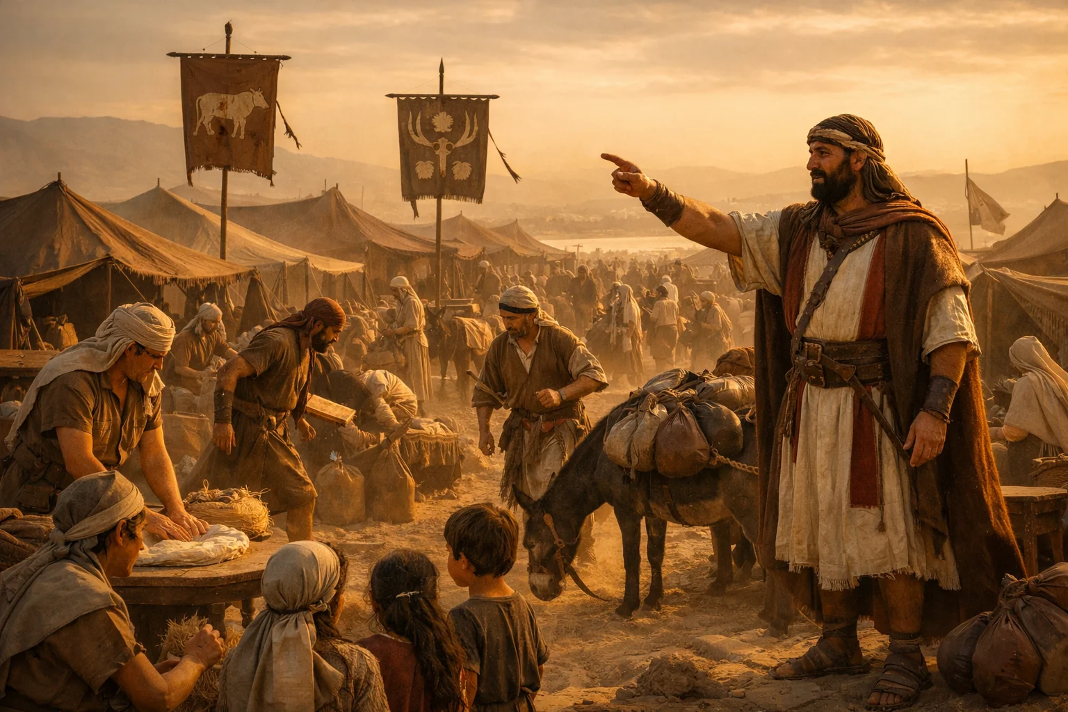 Joshua Commands the Camp to Prepare