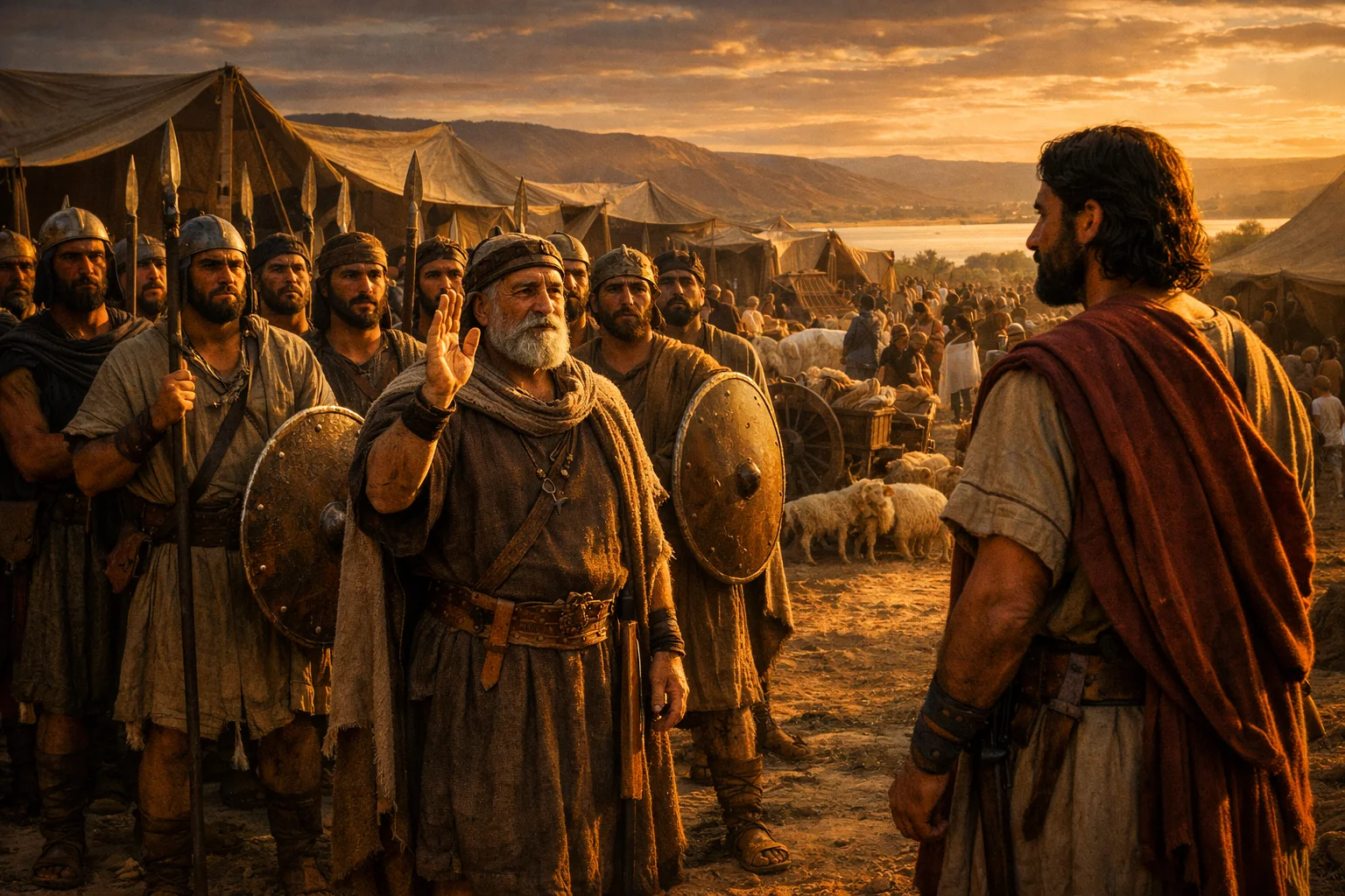 The Tribes Pledge Loyalty to Joshua