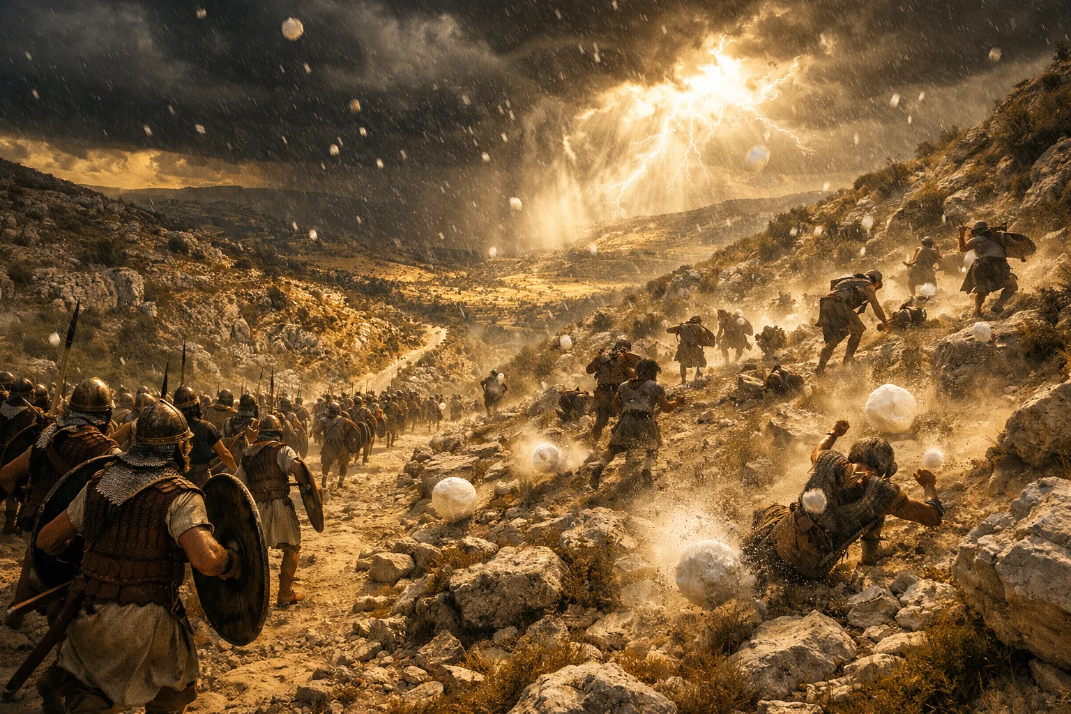 Hailstones on the Road of Beth Horon