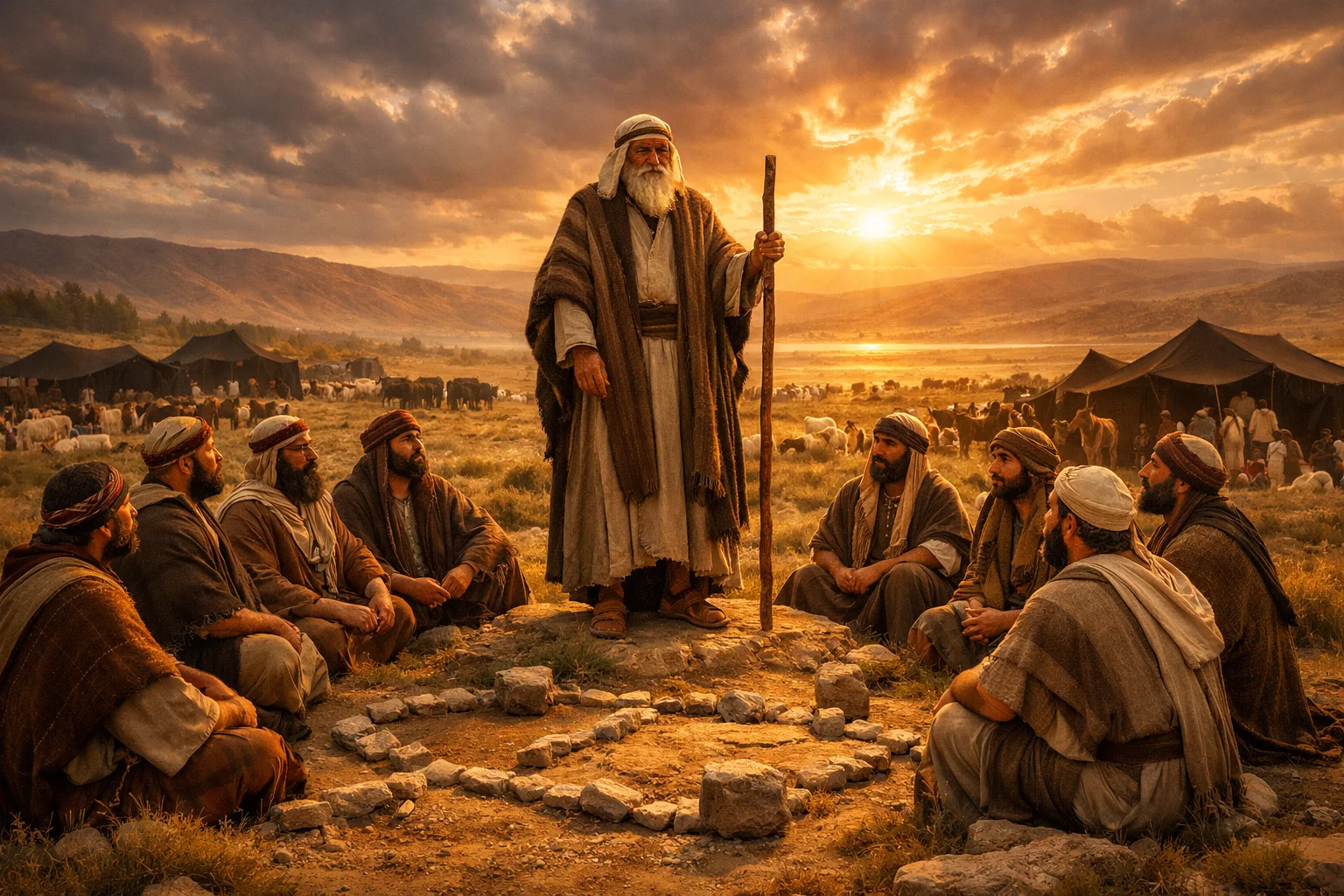 Moses Grants the Inheritance East of the Jordan