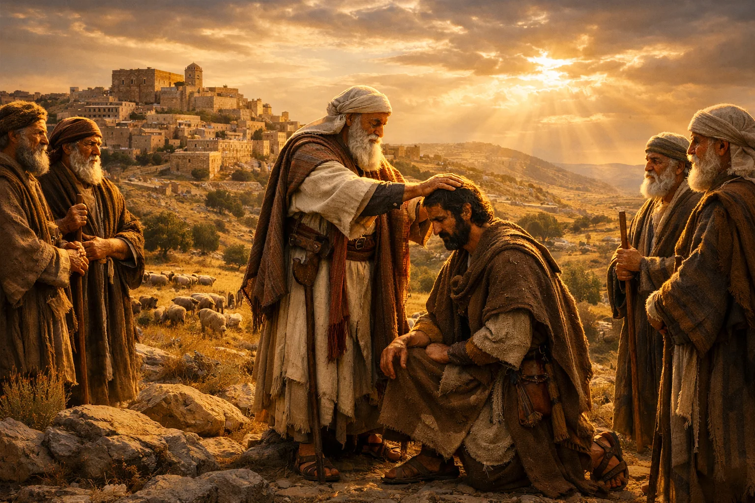 Joshua Blesses Caleb with Hebron