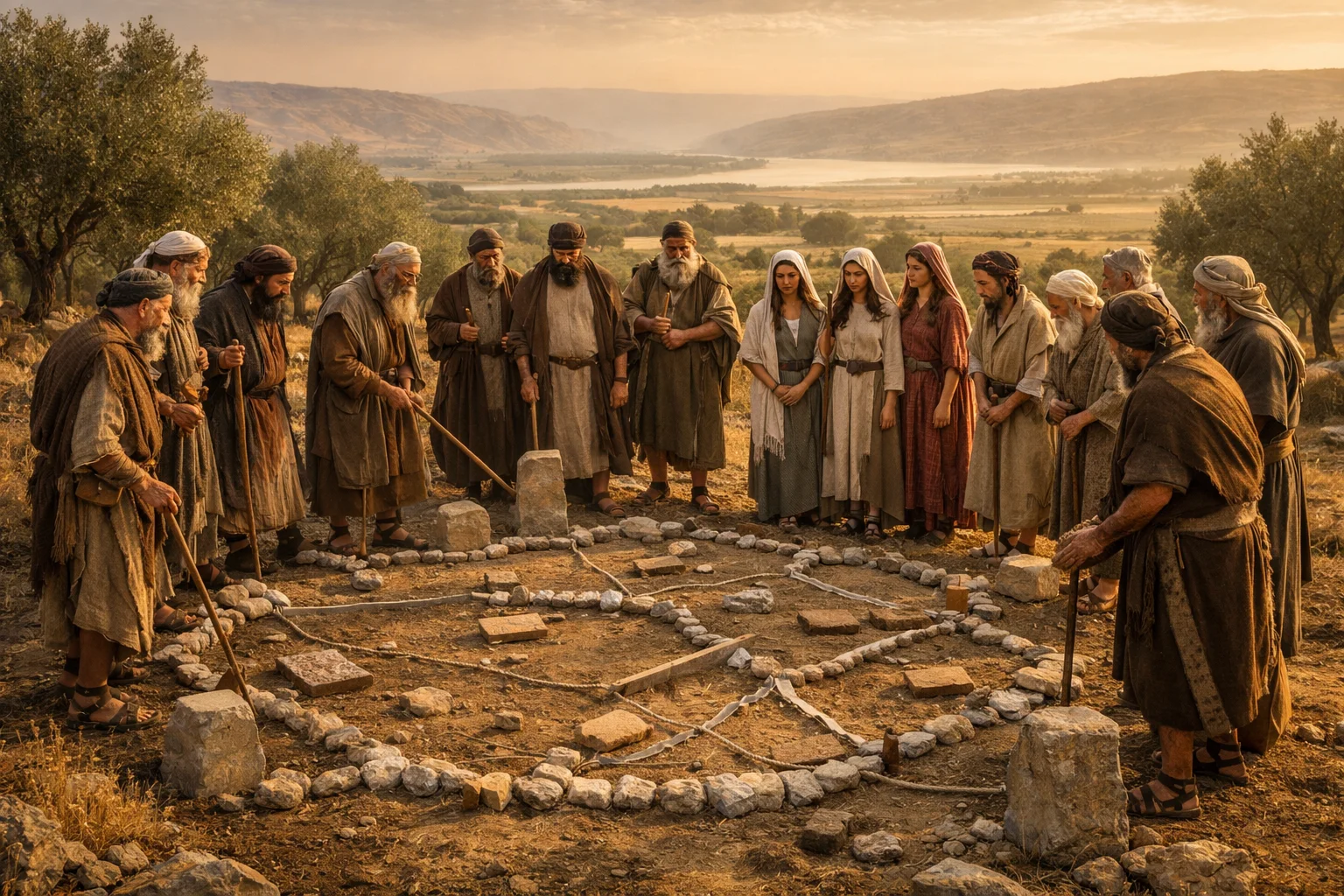 The Allotment of Manasseh Is Measured Out