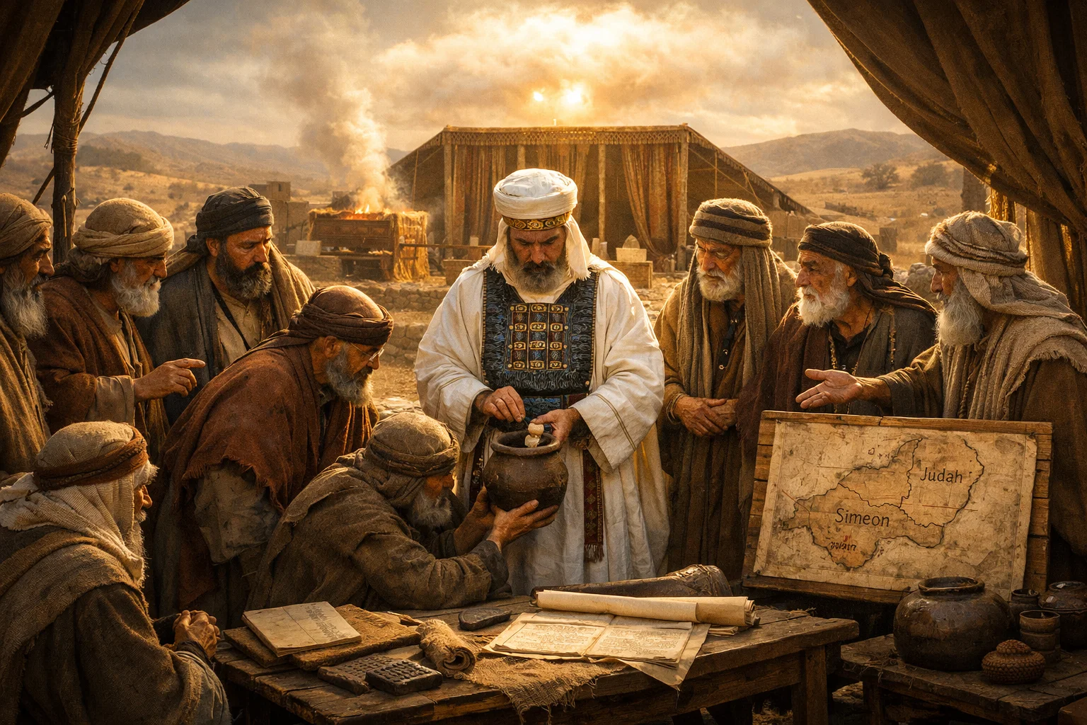 The Lot for Simeon Within Judah