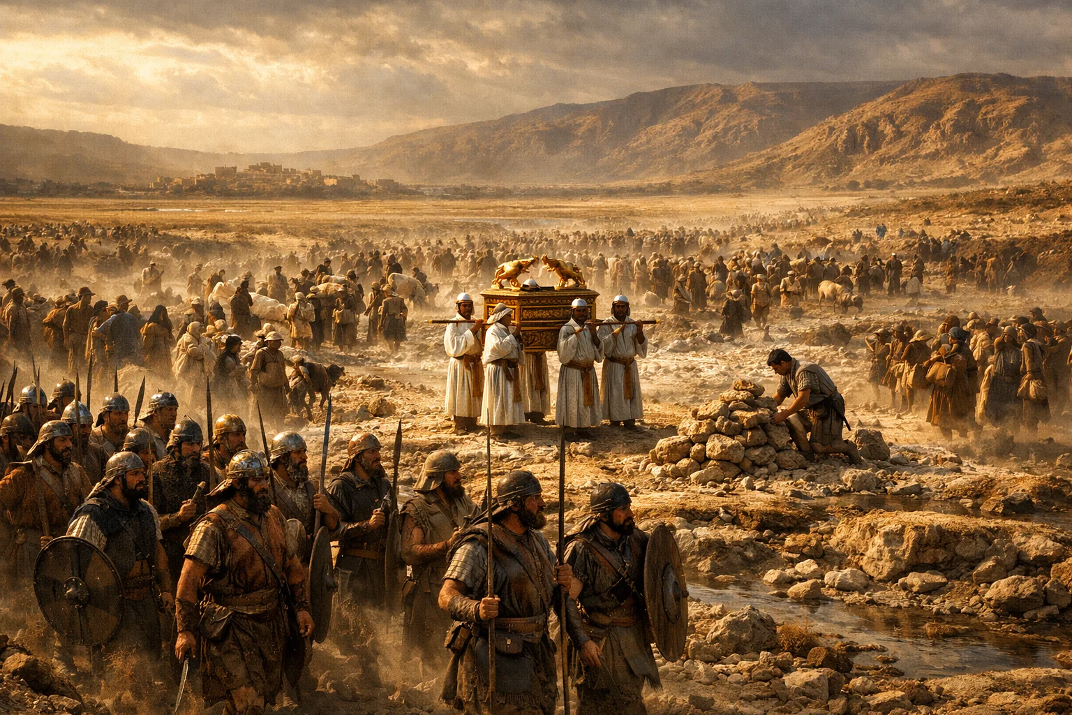 The Priests Stand Until All Have Crossed