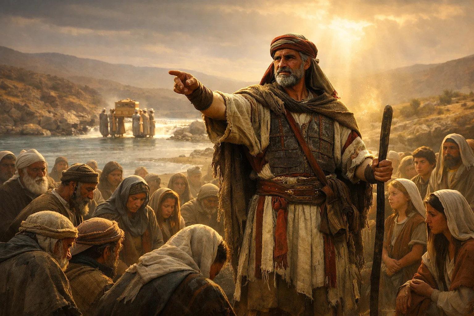 Joshua Exalted Before Israel