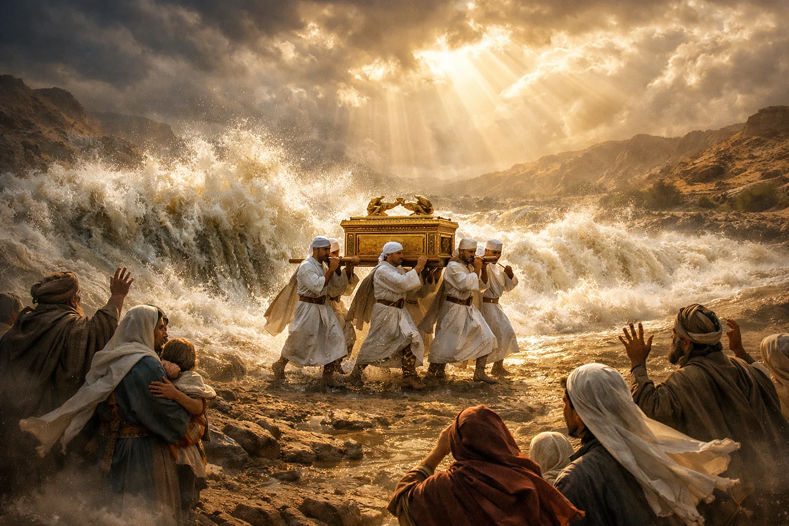 The Waters Return as the Ark Leaves the River