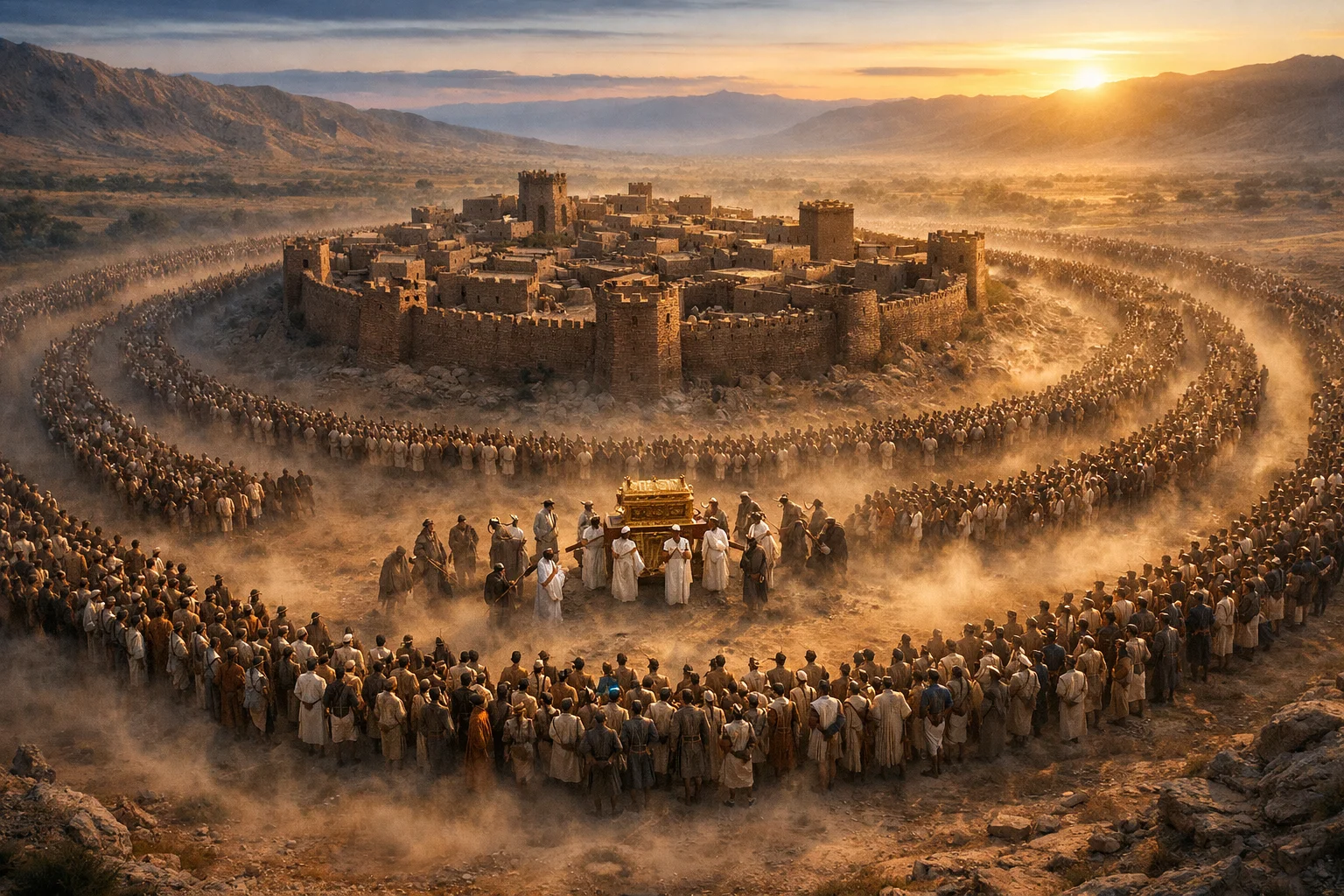 Seven Circuits at Daybreak