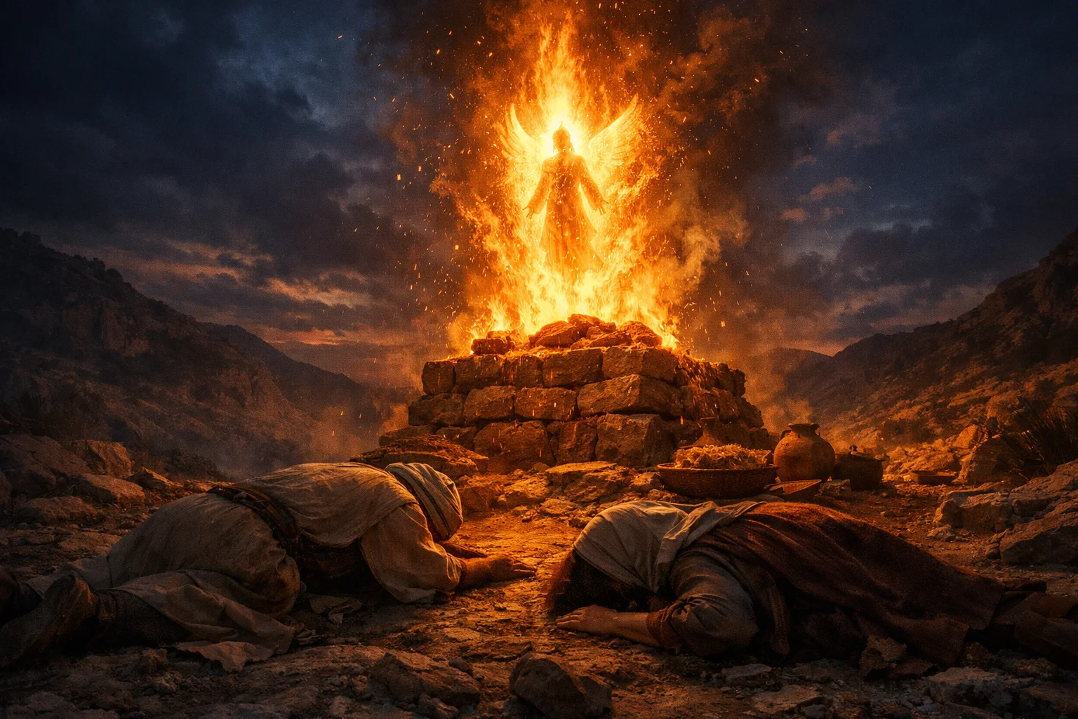 The Angel Ascends in the Flame