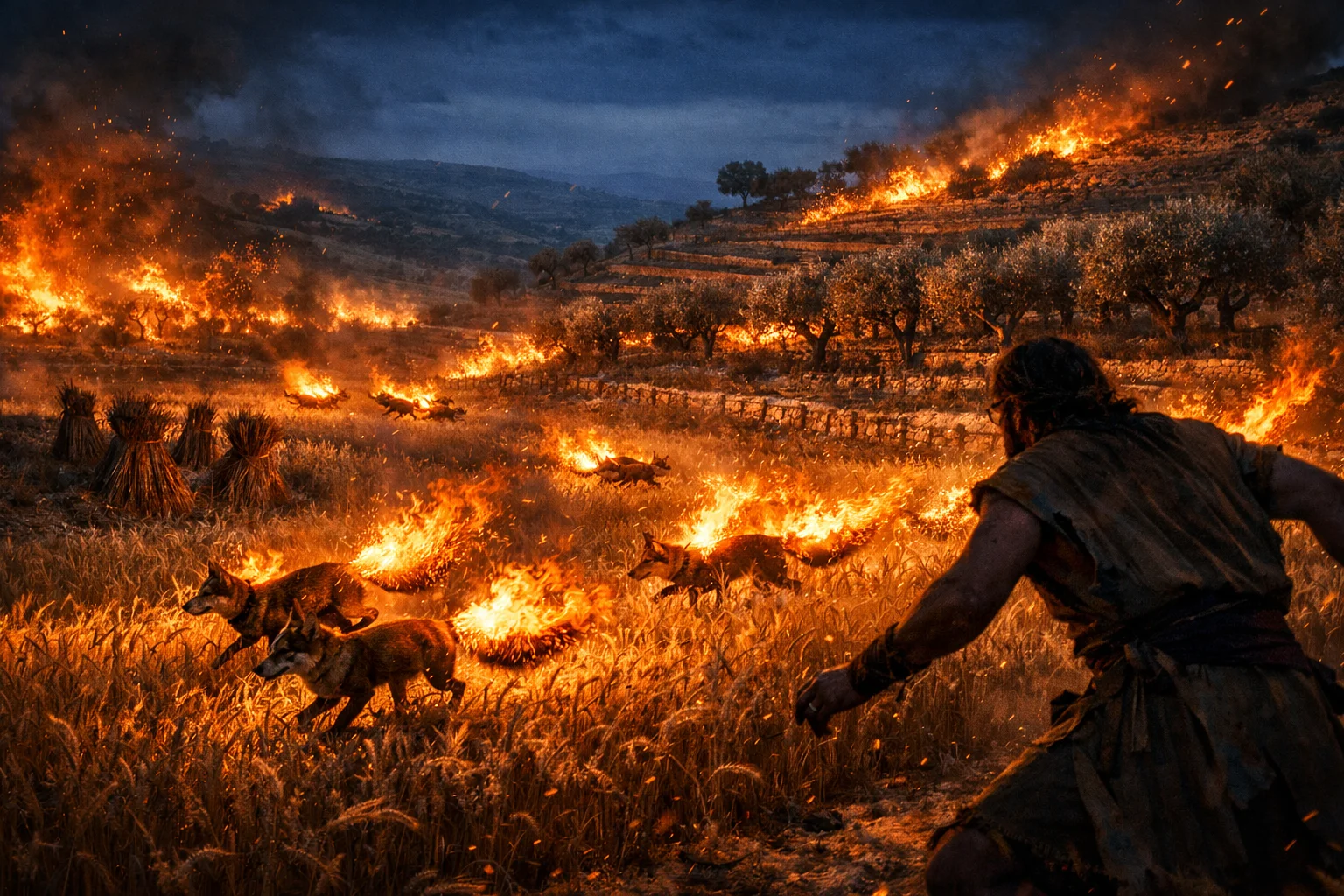 Foxes and Fire in the Fields