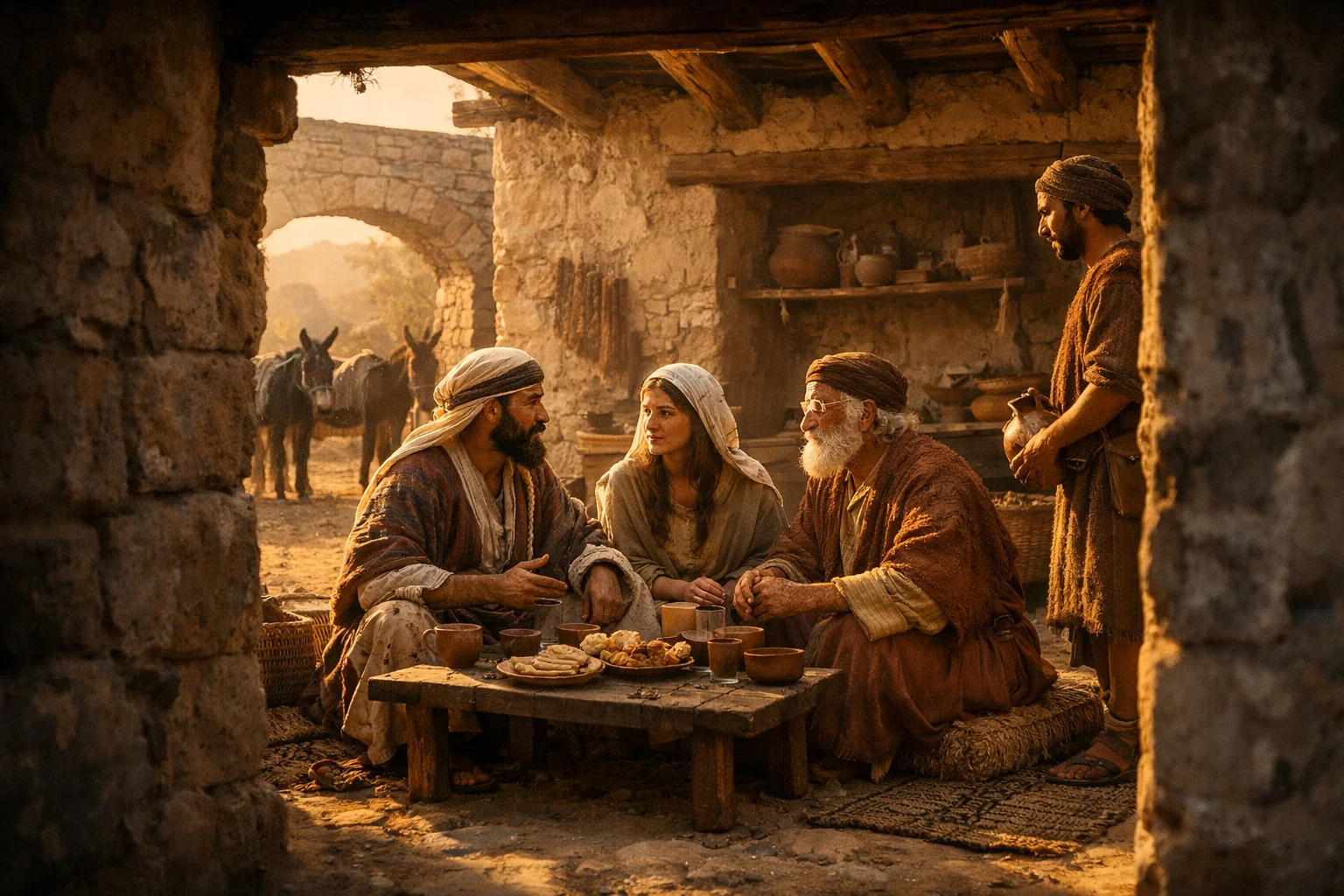 The Levite Welcomed in Bethlehem