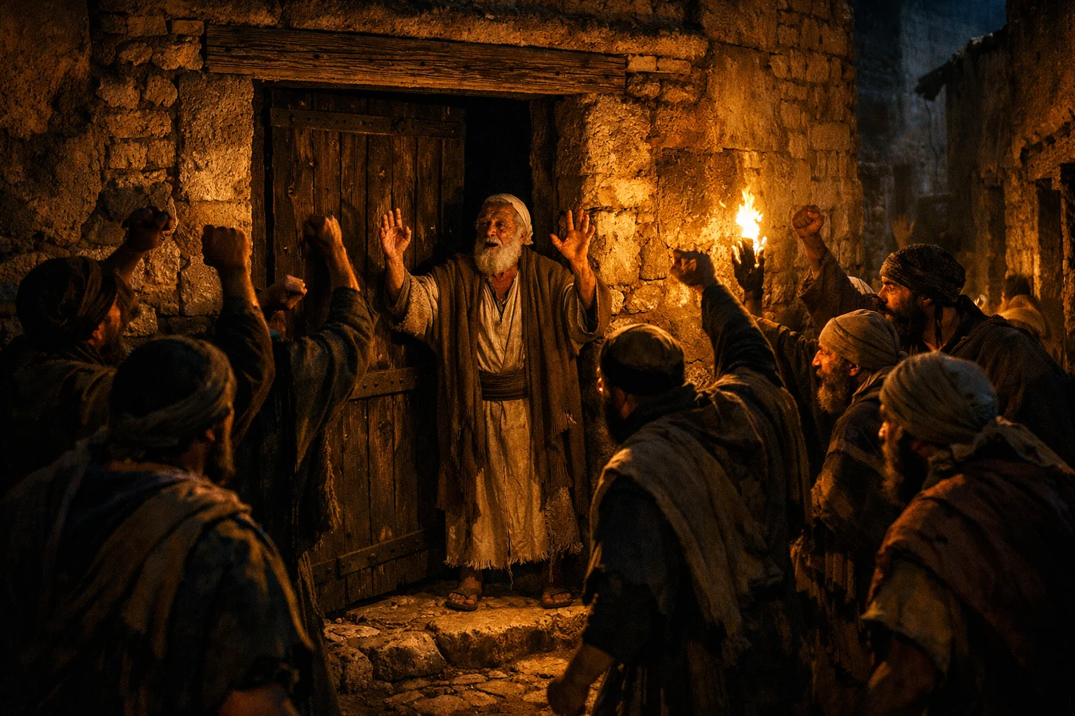 The House Surrounded at Night