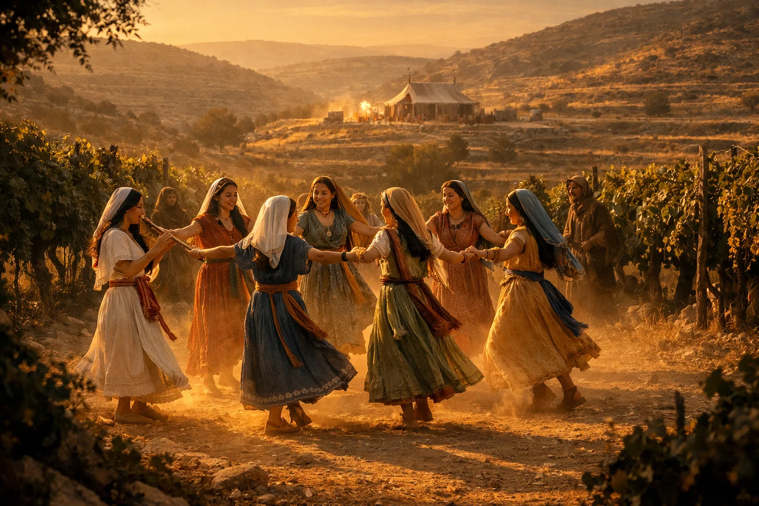 The Daughters of Shiloh Dancing