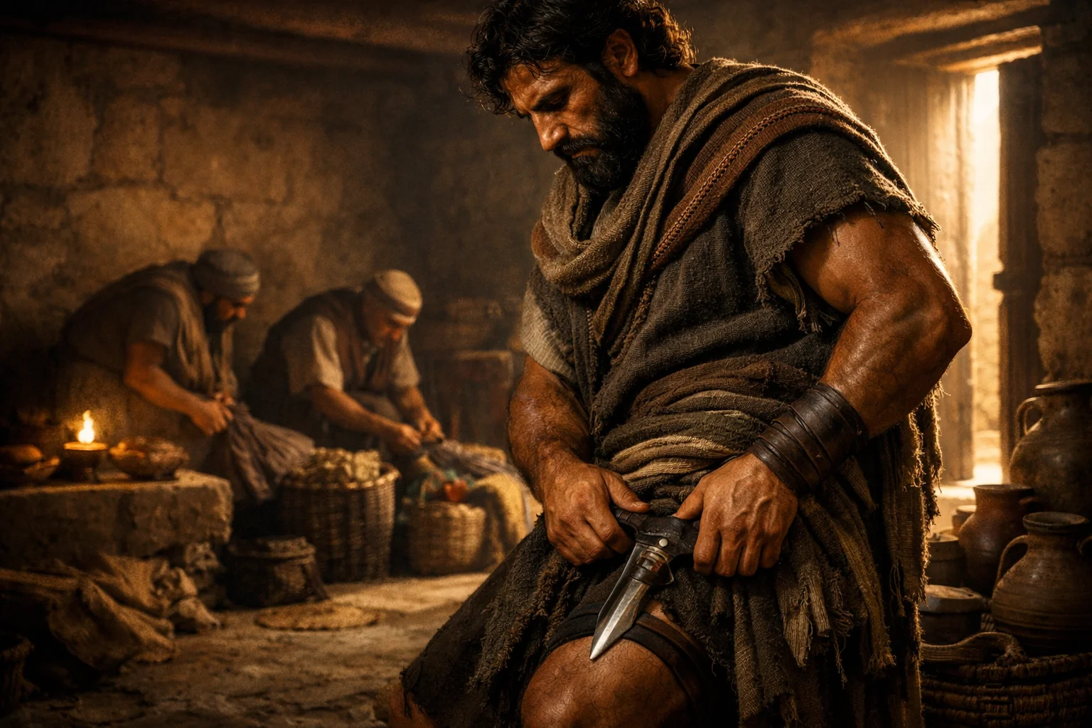 Ehud Conceals the Double-Edged Sword