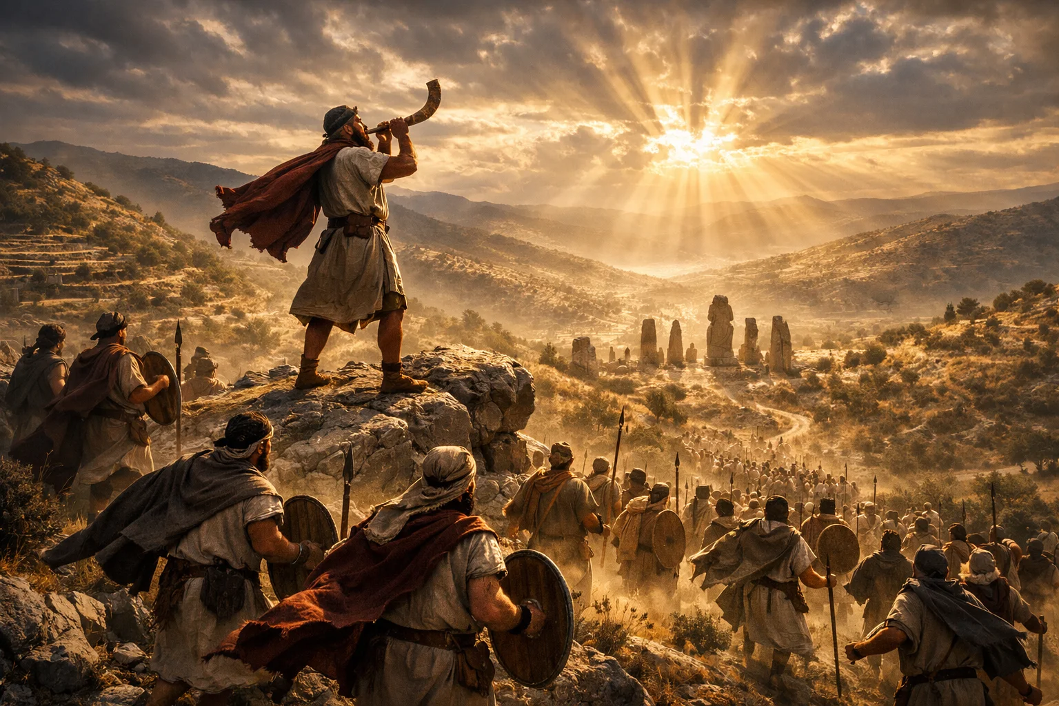 Ehud’s Escape and the Trumpet of Ephraim