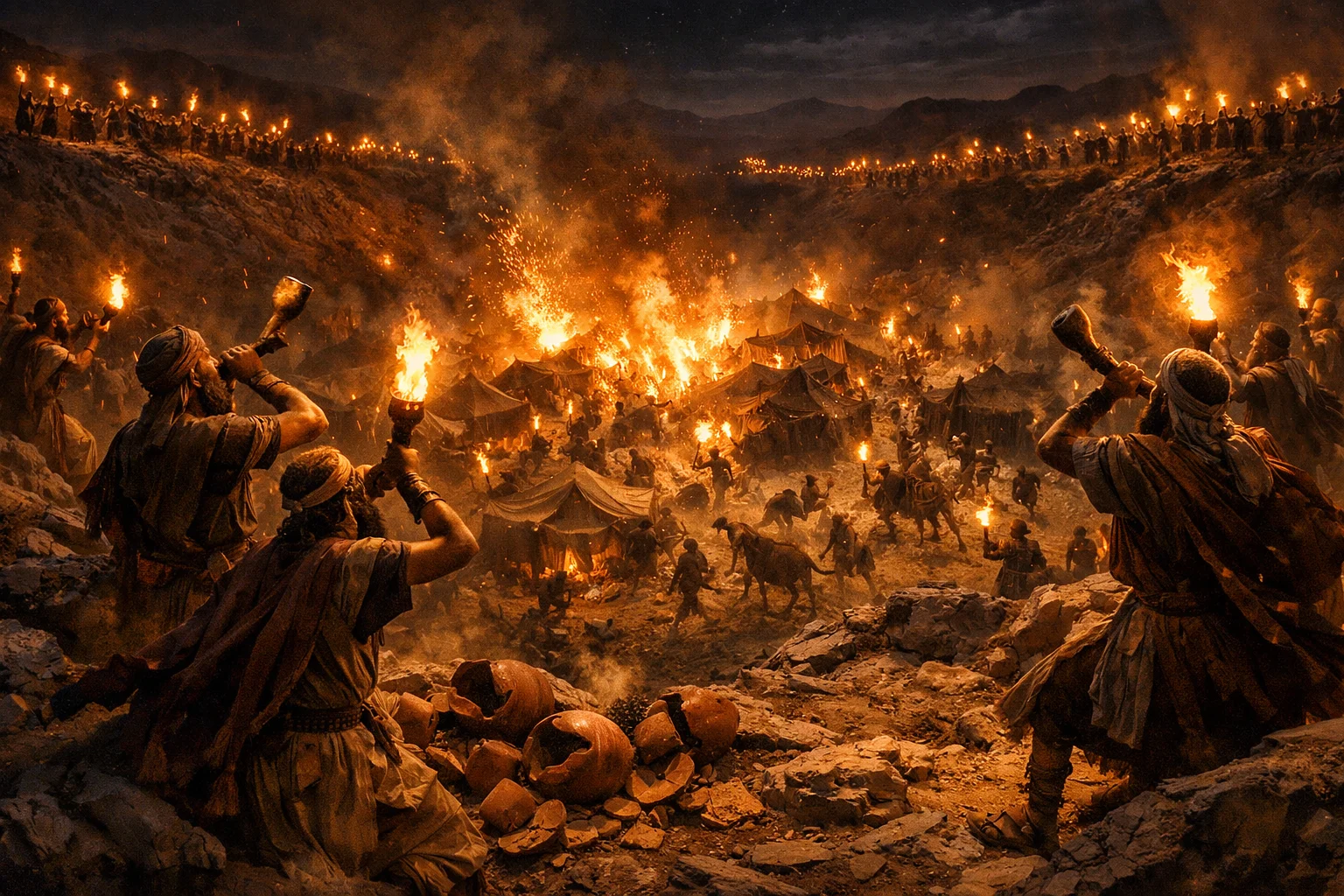 Trumpets, Broken Jars, and Fire