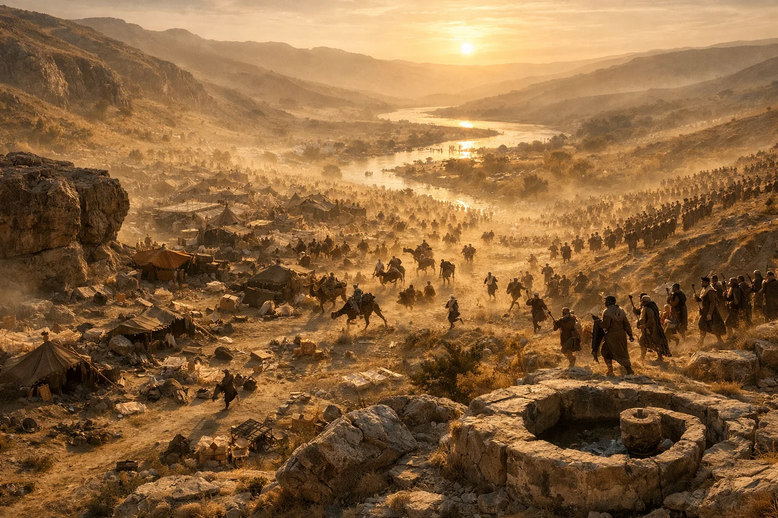 The Midianite Rout and the Pursuit