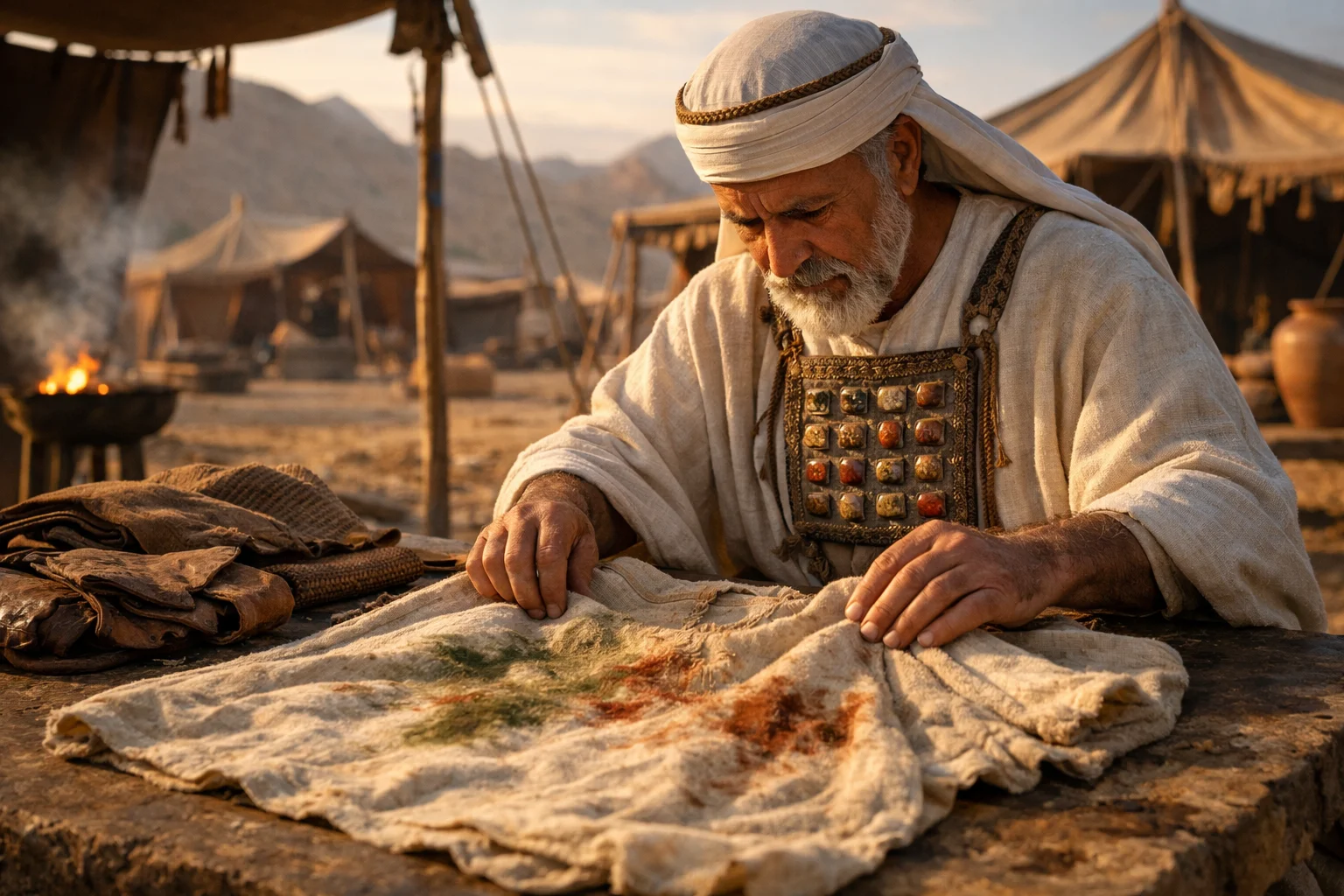 The Priest Inspects Diseased Cloth