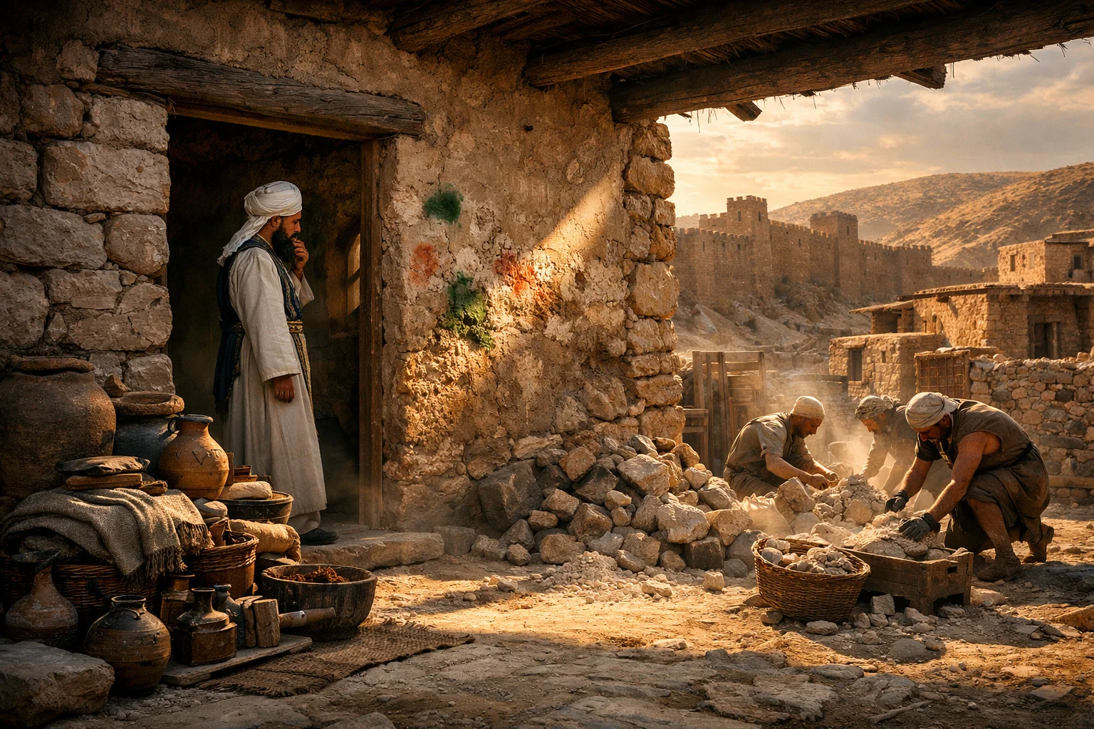 The Priest Inspects the Molded House