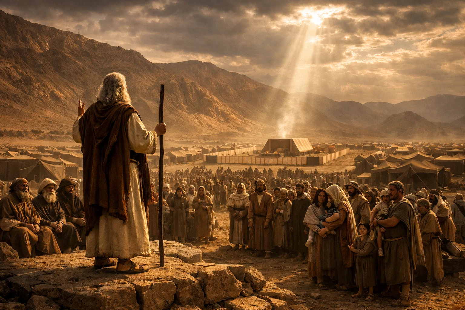 Moses Proclaims the Holy Judgment