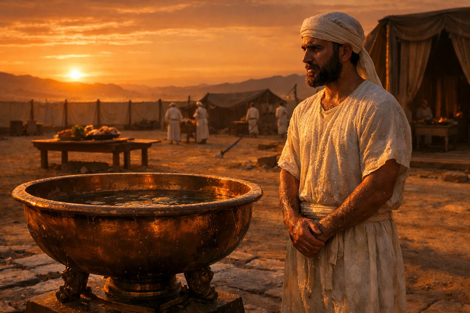 The Unclean Priest Waits for Evening