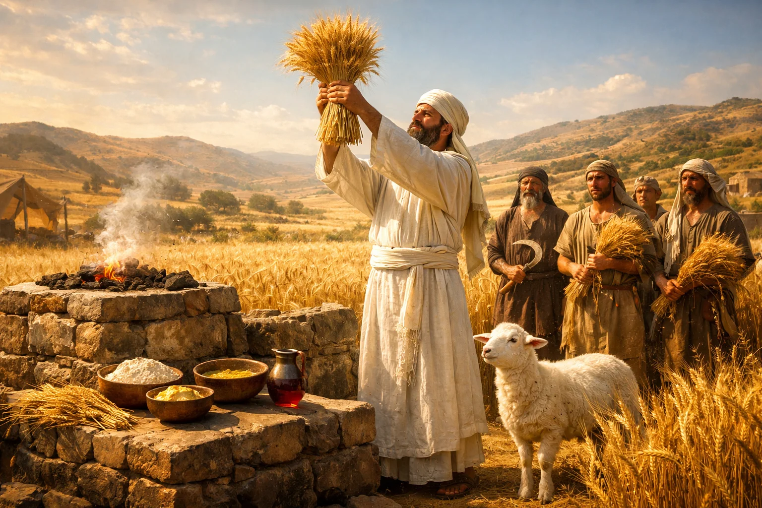 The Firstfruits Sheaf Before the LORD