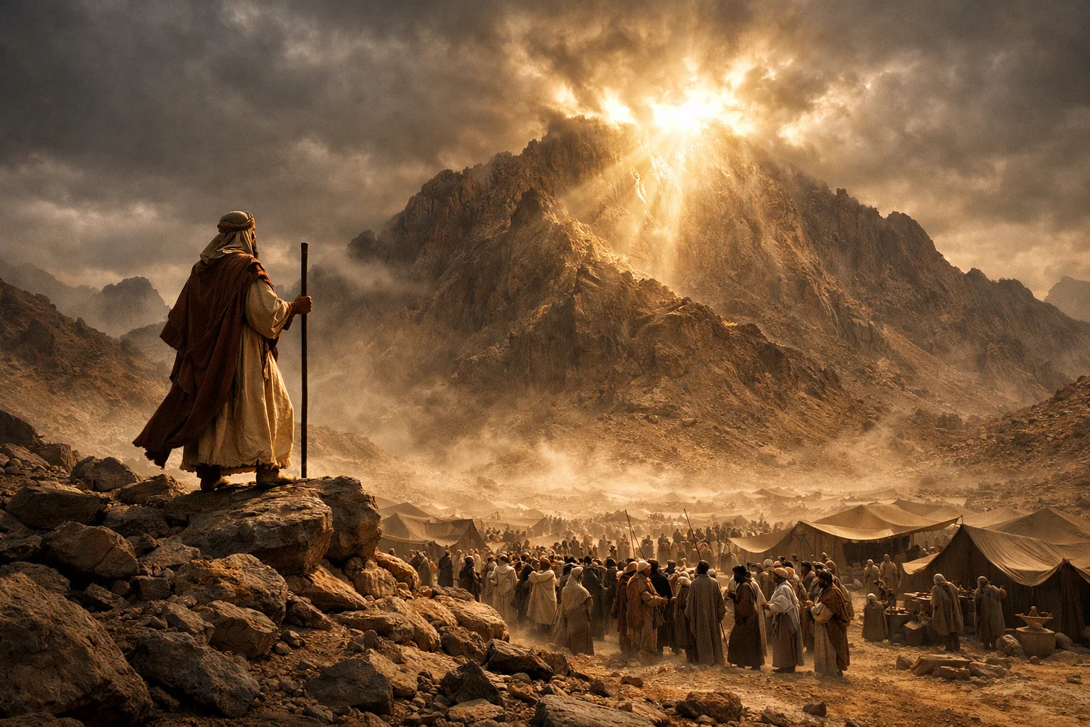 Moses Receives the Sabbath Law at Sinai