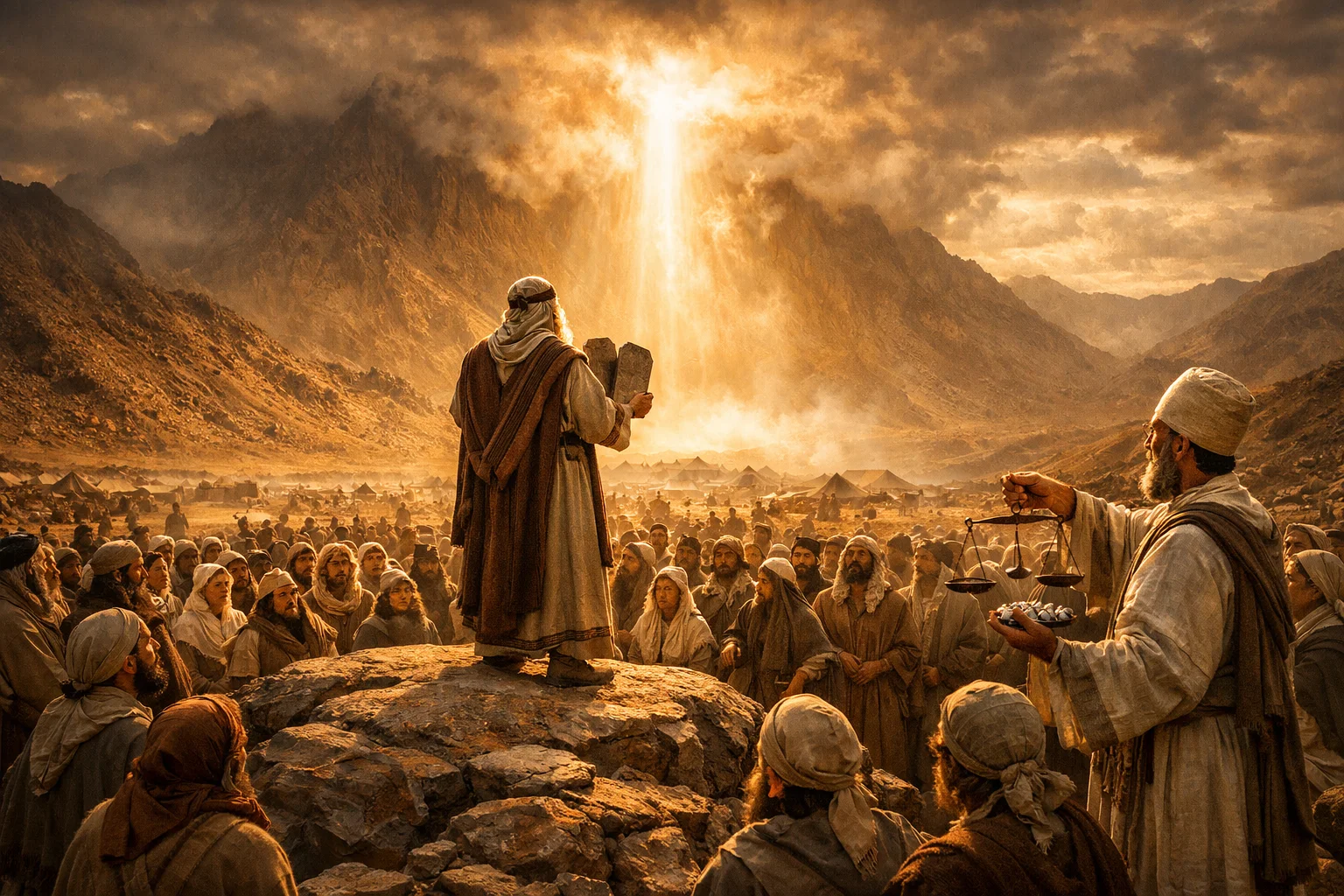 Moses Receives the Law of Vows