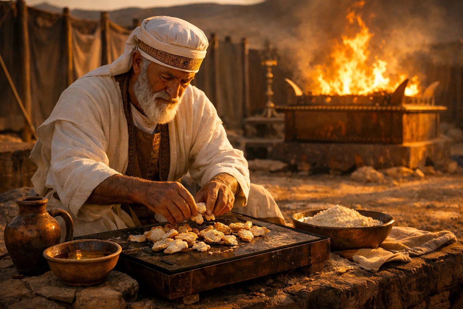 The Anointed Priest’s Daily Grain Offering