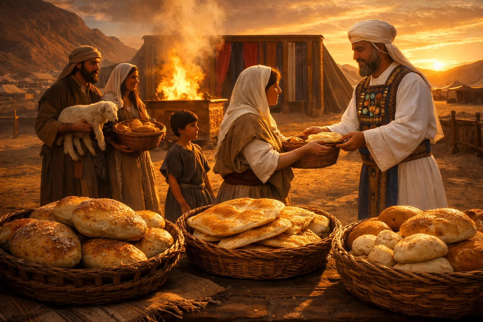 Thank Offering with Many Loaves