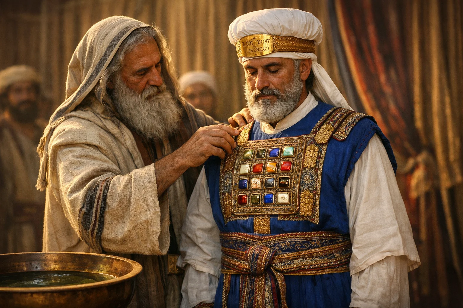 Washing and Vesting Aaron