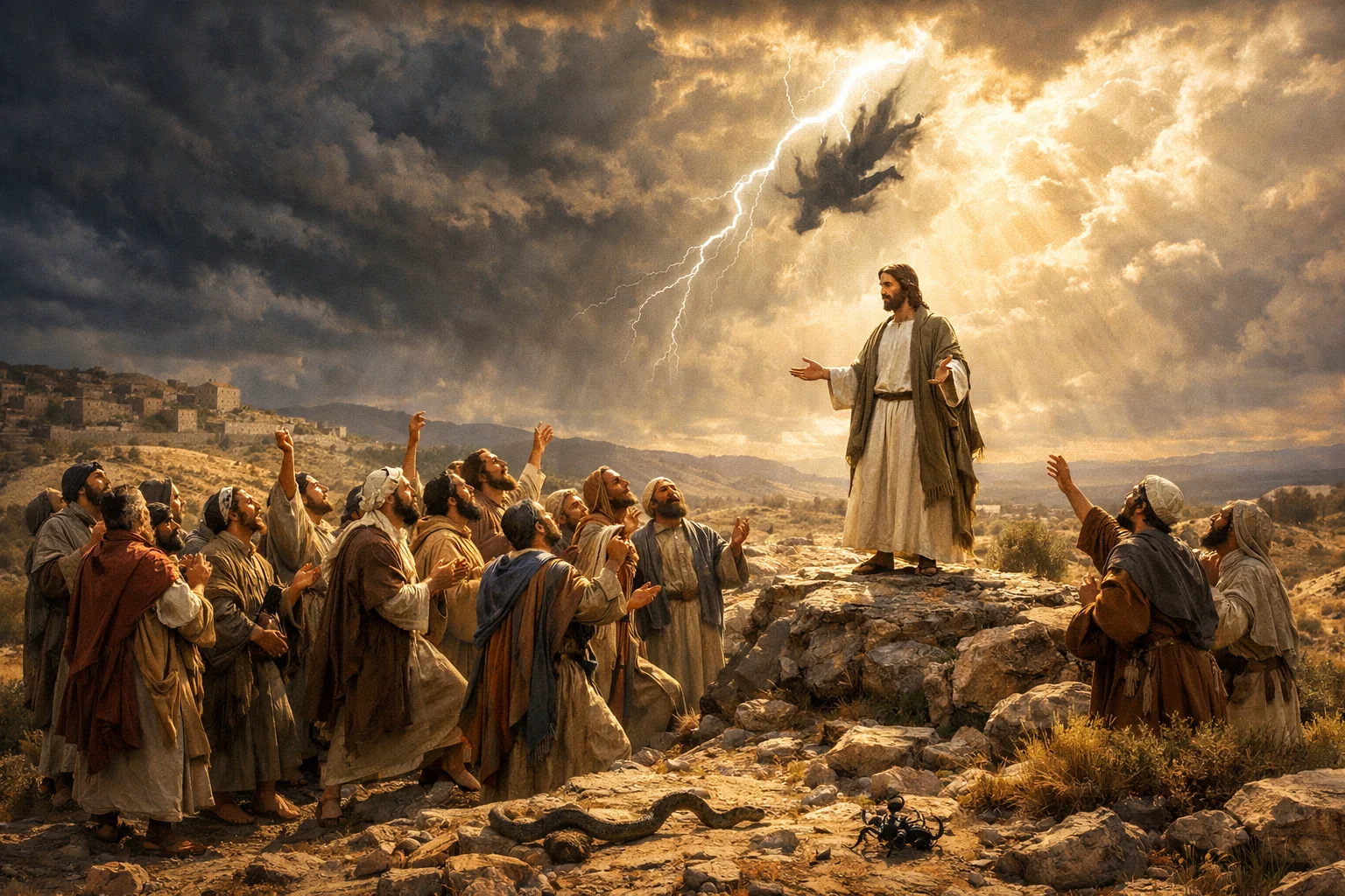 Joyful Return and Falling Lightning